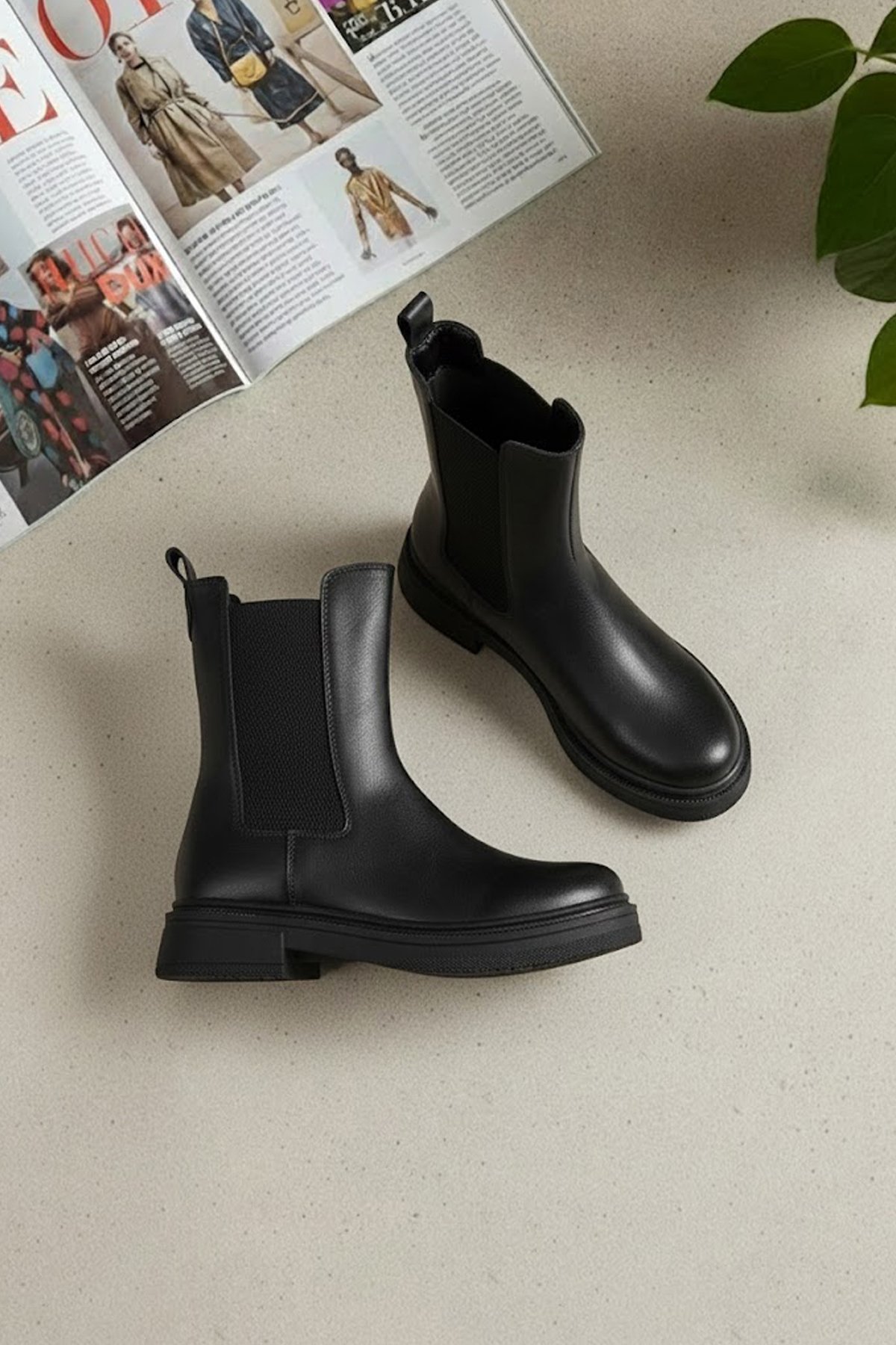 Elit OZRSL1400C Kadın Chelsea Bot Siyah - Görsel 3