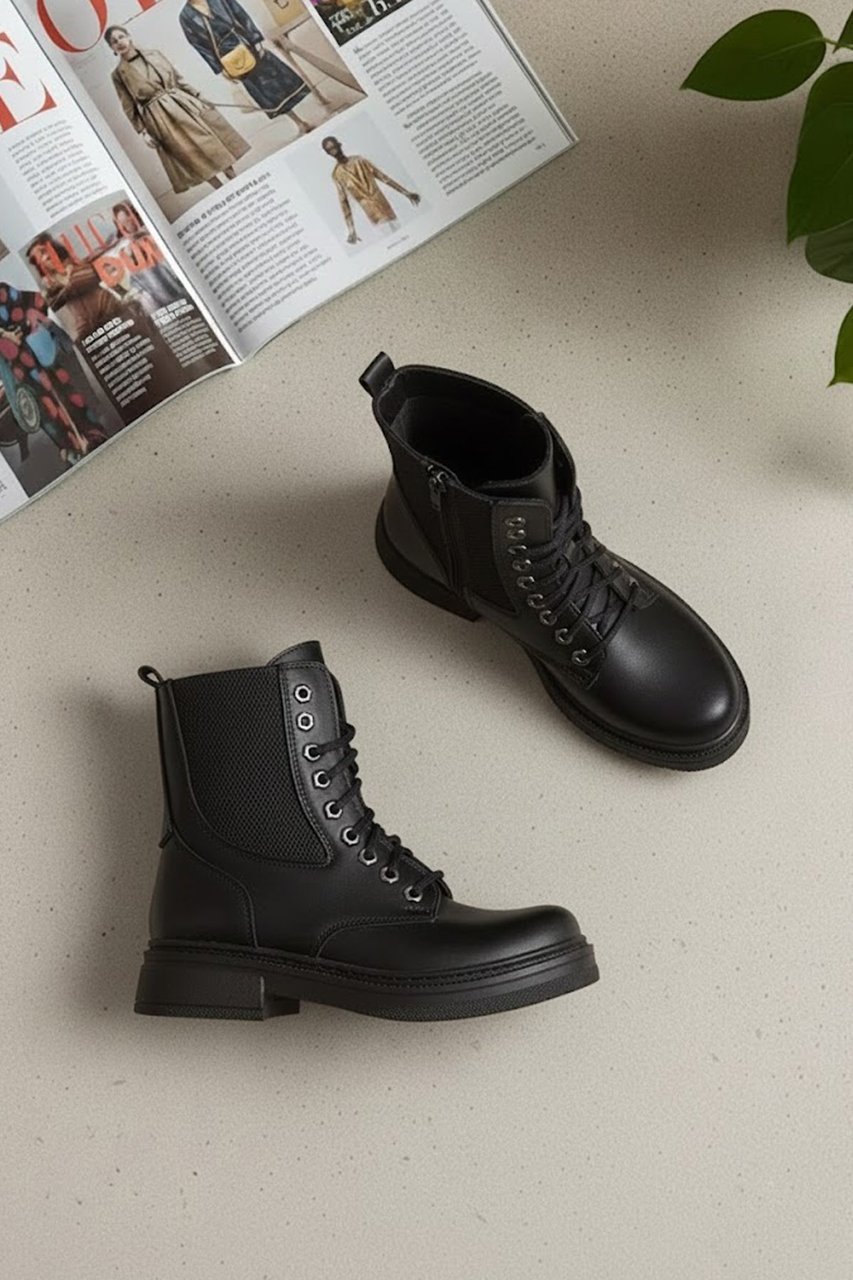 Elit OZRSL902N Kadın Klasik Bot Siyah - Görsel 3