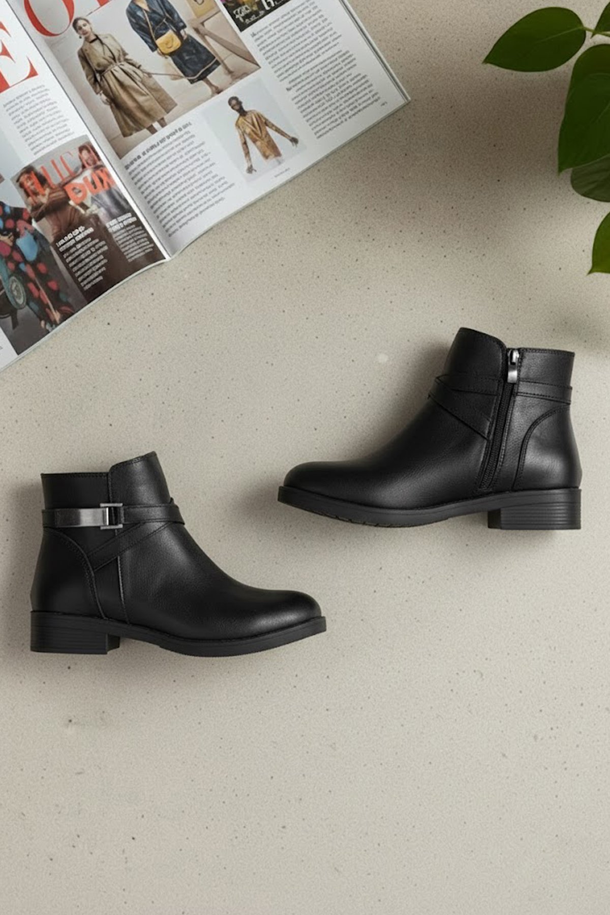 Elit OZRSL602C Kadın Klasik Bot Siyah - Görsel 3