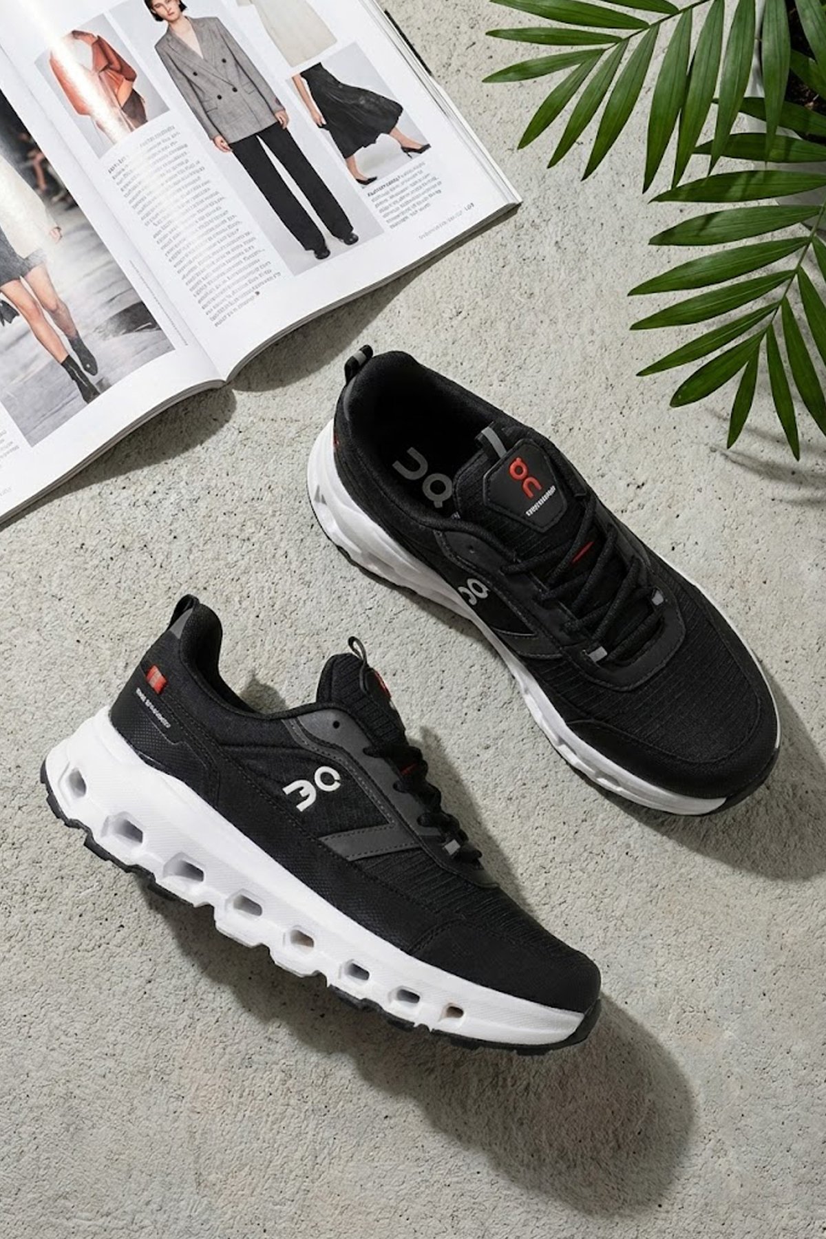 2394 Erkek Klasik Sneaker Siyah - Beyaz - Görsel 3