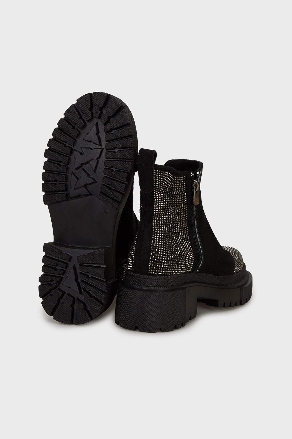 Bayan Bot PC55085 SİYAH SÜET - Görsel 5