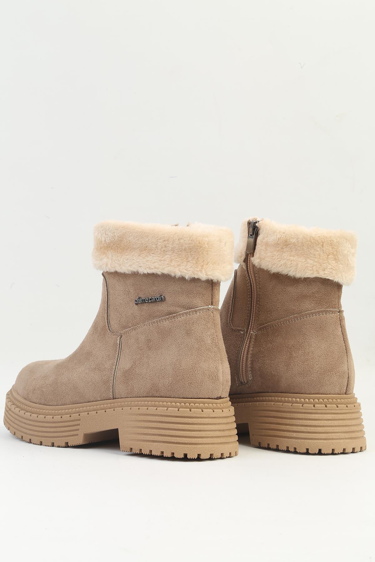 Pierre Cardin Pierre Cardin ® | PC-52415-3076 Süet Vizon - Kadın Bot | Flo Vizon - 4. görsel