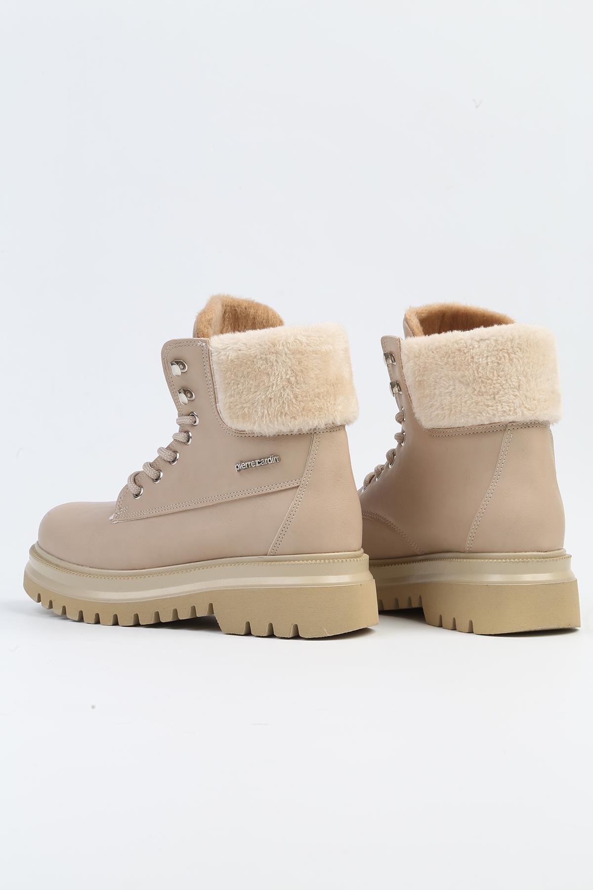 ® | PC-52435-3076 Bej Cilt - Kadın Bot - Görsel 4