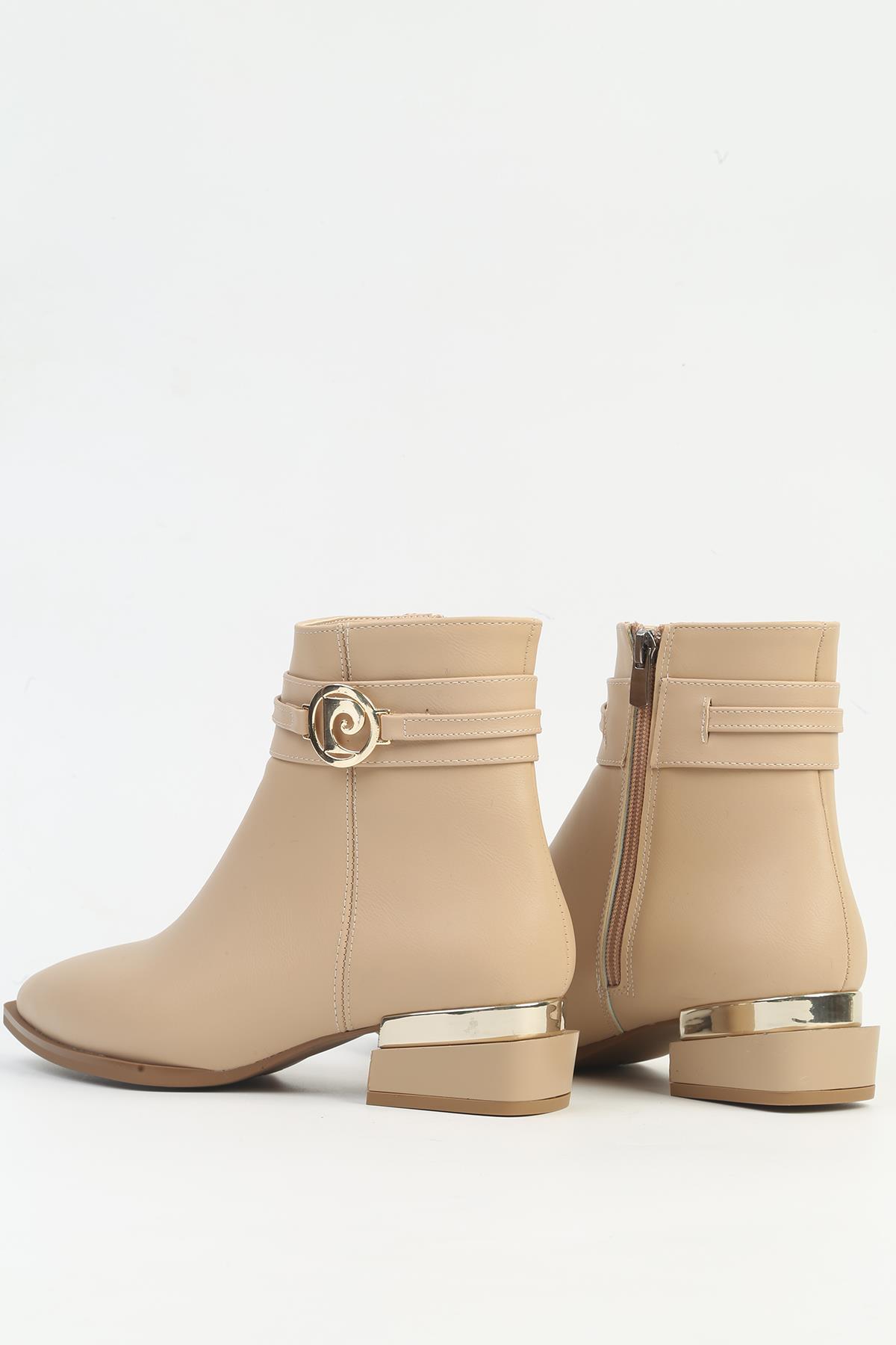 ® Kadın Bej Bot PC-54007 - Görsel 4