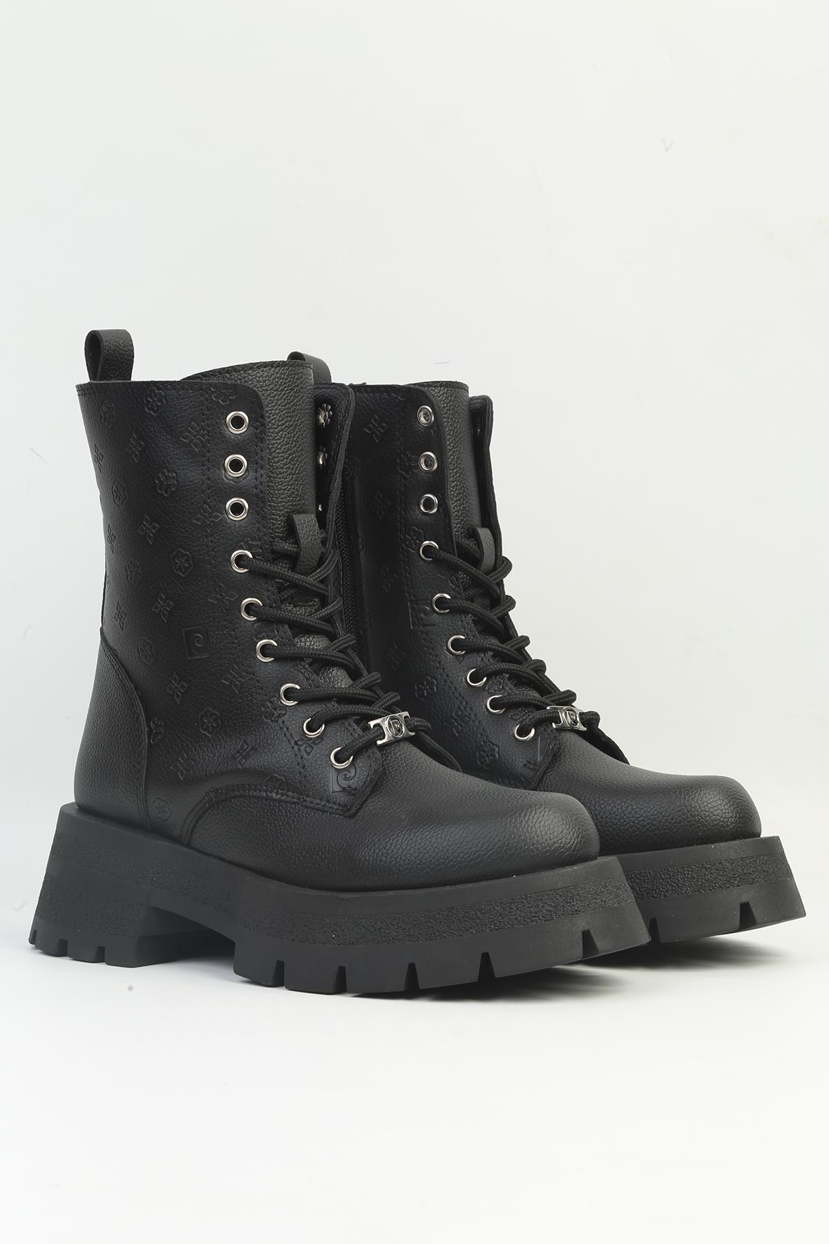 ® | PC-52446 Kadın Siyah Baskılı Bot - Görsel 3