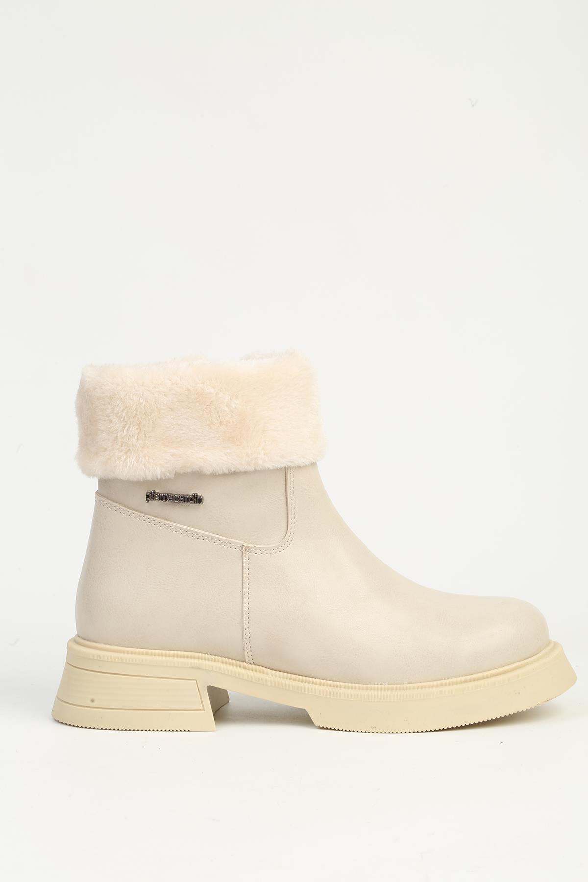 Krem Yarım Kürklü Bot PC-55268 - Görsel 2