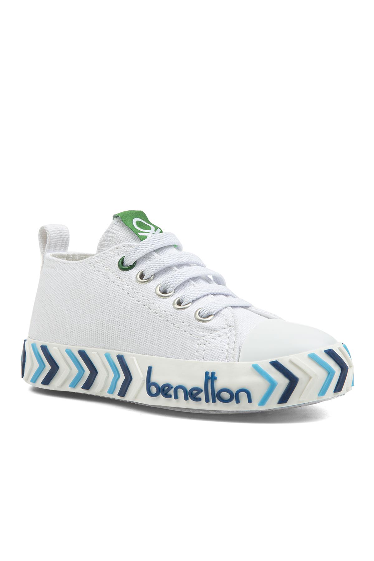 ® | BN-30640 - 3394 Beyaz Mavi - Çocuk Spor Ayakkabı - Görsel 6