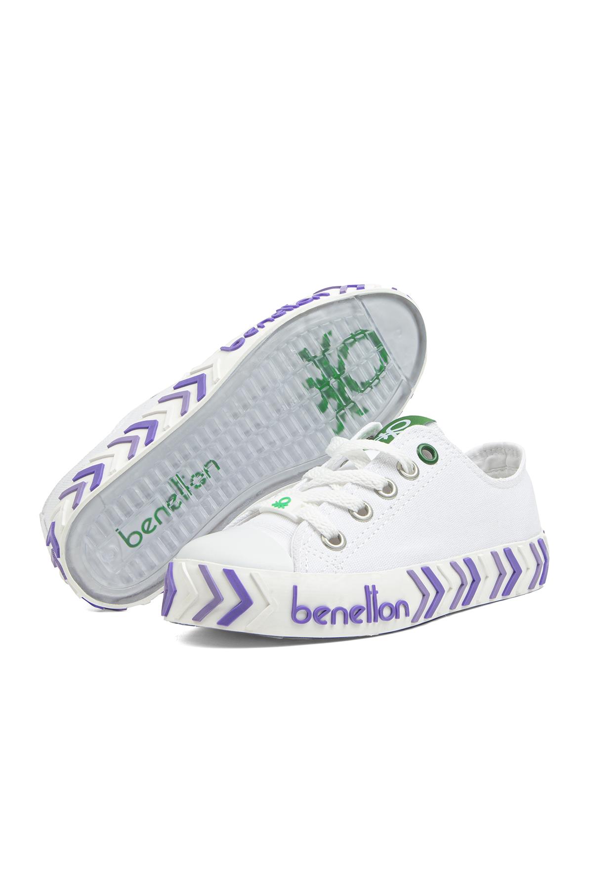 ® | BN-30635-3374 Beyaz Lila - Çocuk Spor Ayakkabı - Görsel 6