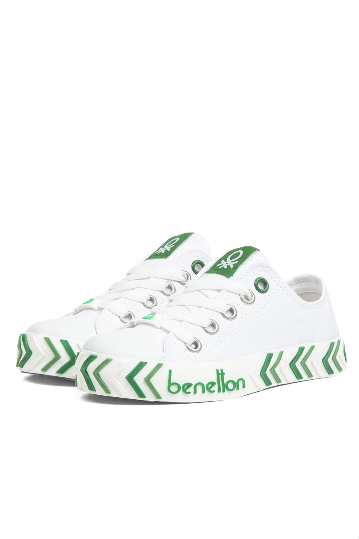 ® | BN-30635-3374 Beyaz Yesil - Çocuk Spor Ayakkabı - Görsel 5