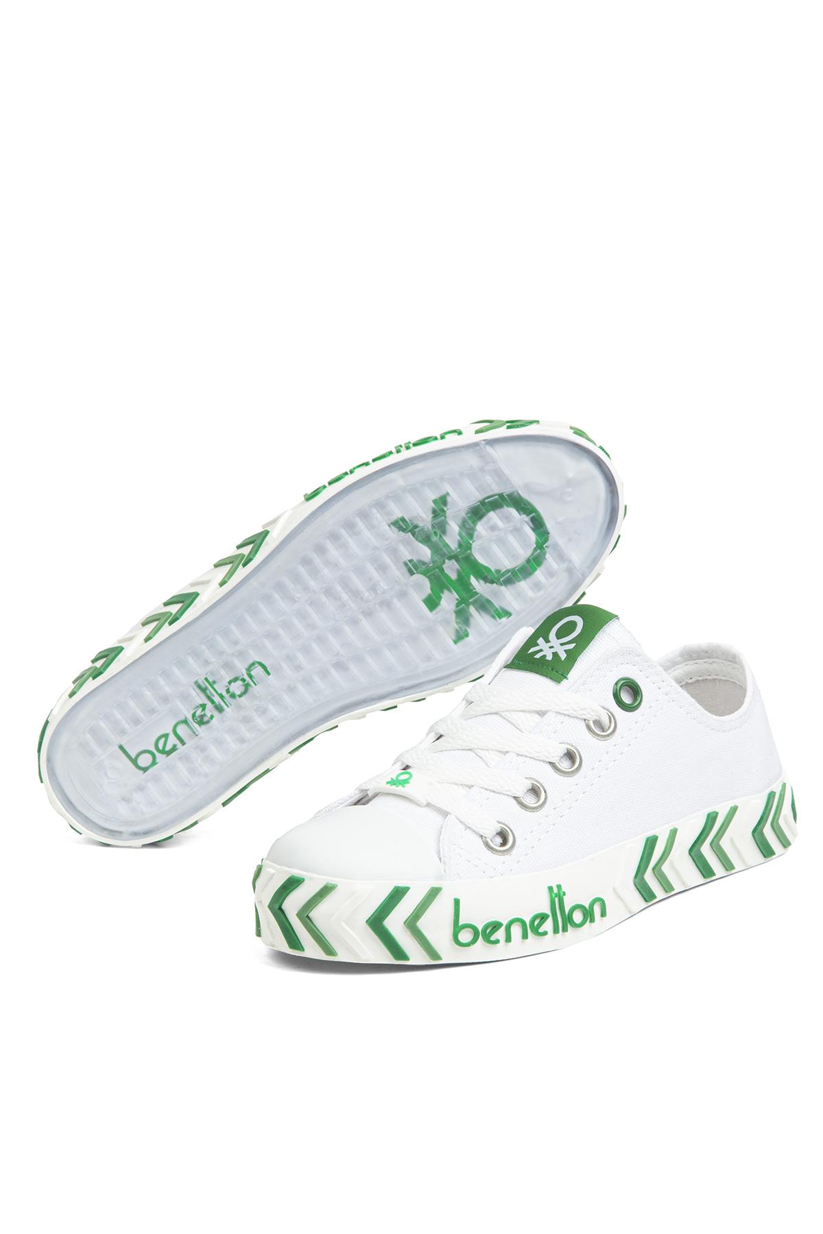 ® | BN-30635-3374 Beyaz Yesil - Çocuk Spor Ayakkabı - Görsel 6