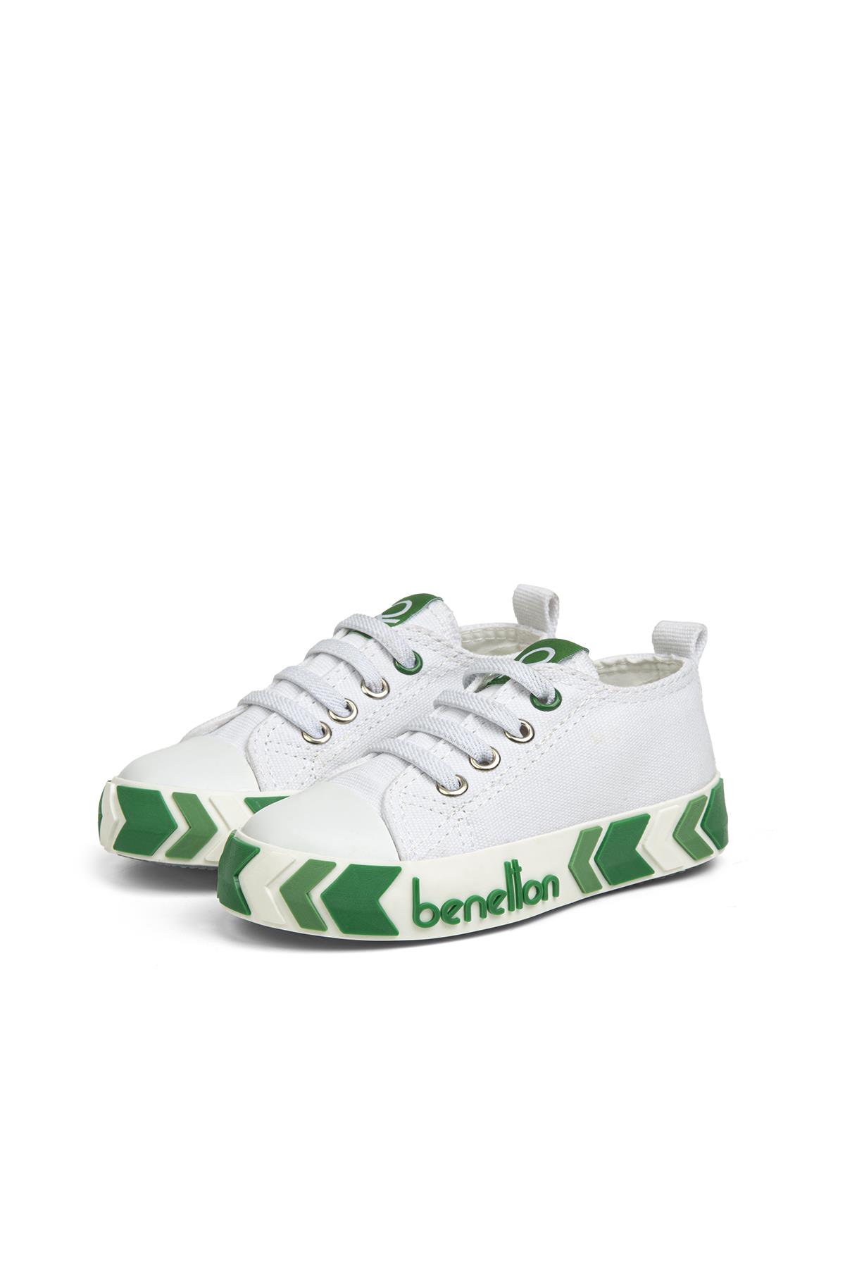 ® | BN-30642 - 3394 Beyaz Yeşil - Çocuk Sneakers - Görsel 5