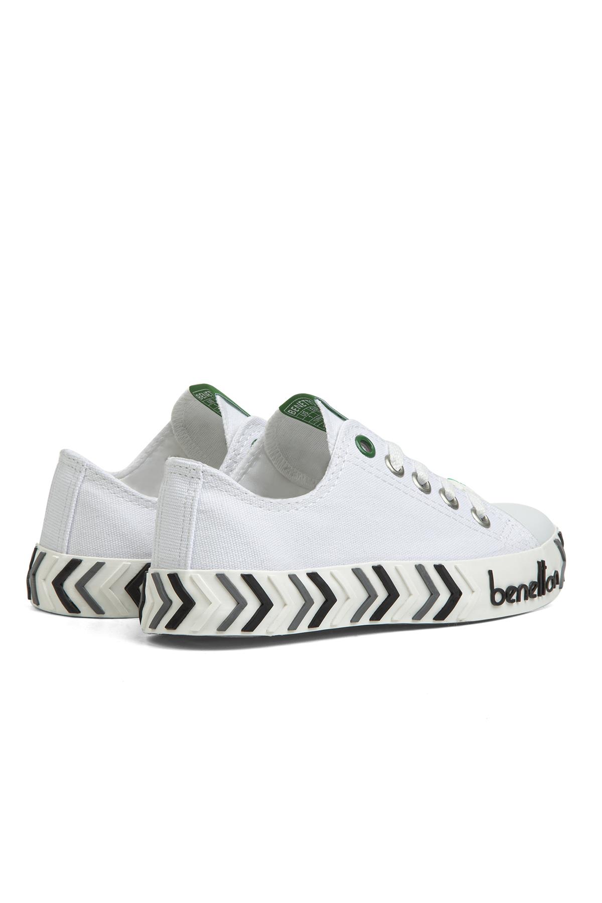 ® | BN-30635-3374 Beyaz Siyah - Çocuk Spor Ayakkabı - Görsel 4