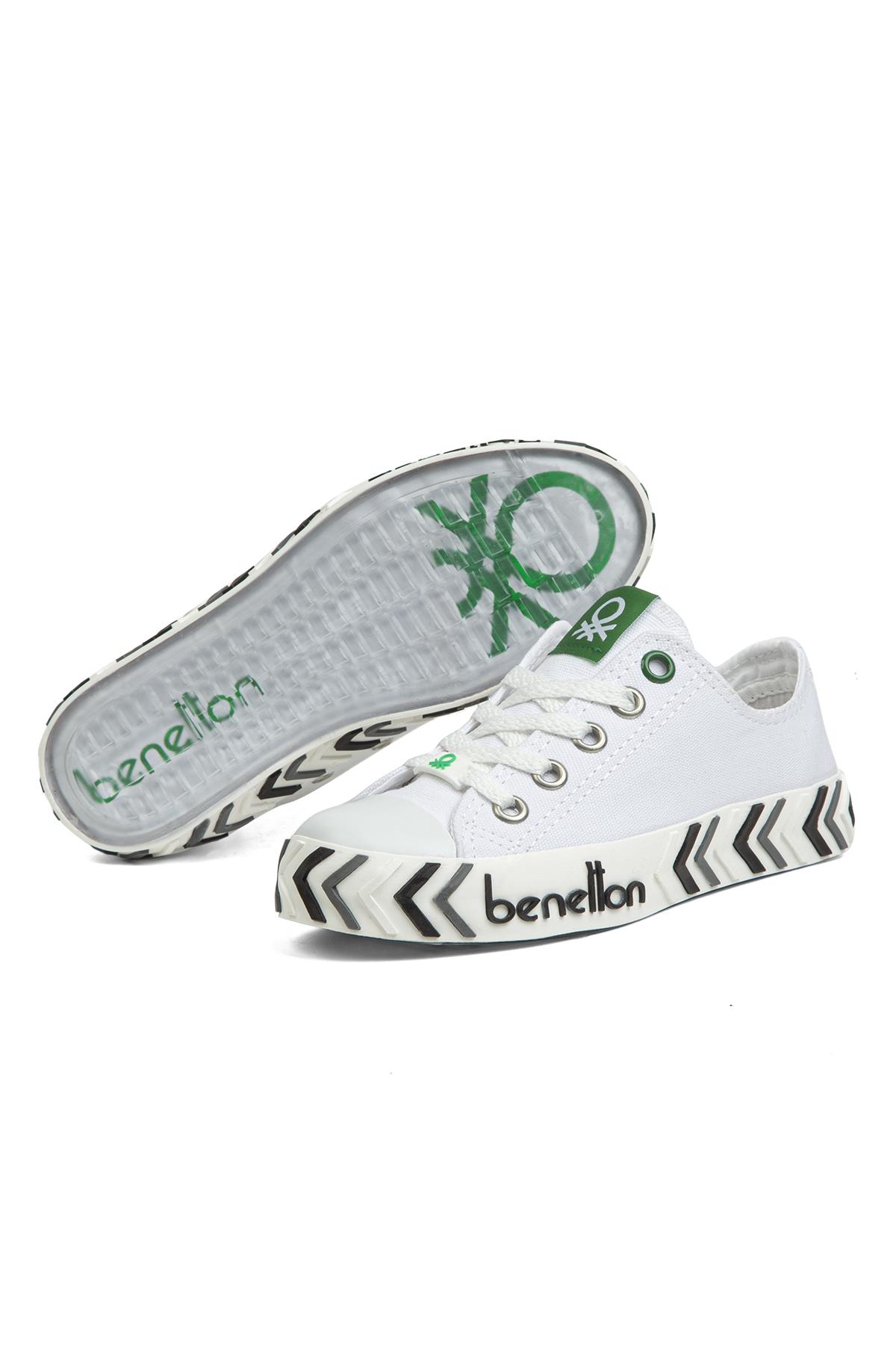 ® | BN-30635-3374 Beyaz Siyah - Çocuk Spor Ayakkabı - Görsel 6