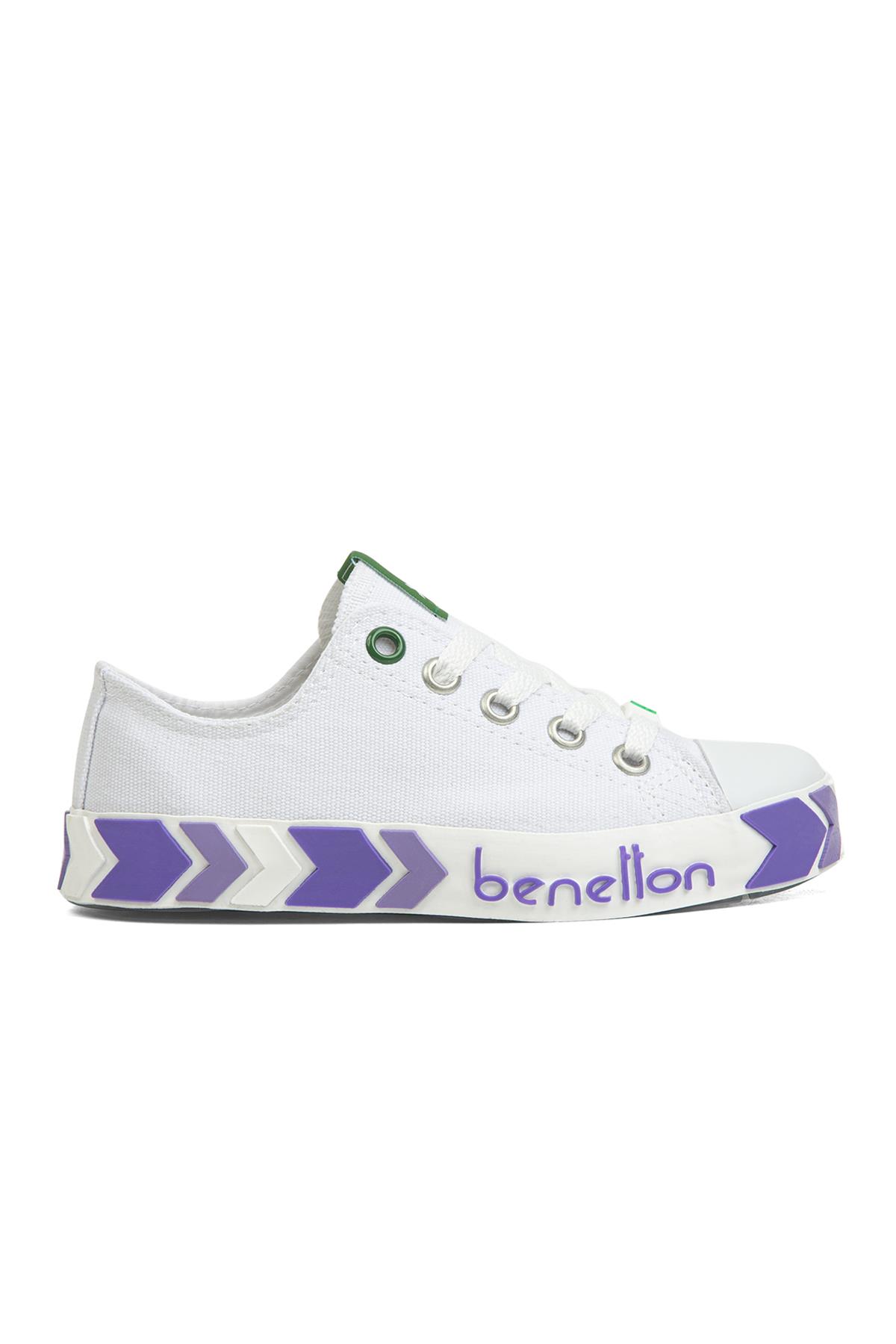 ® | BN-30633-3374 Beyaz Lila - Çocuk Spor Ayakkabı - Görsel 2