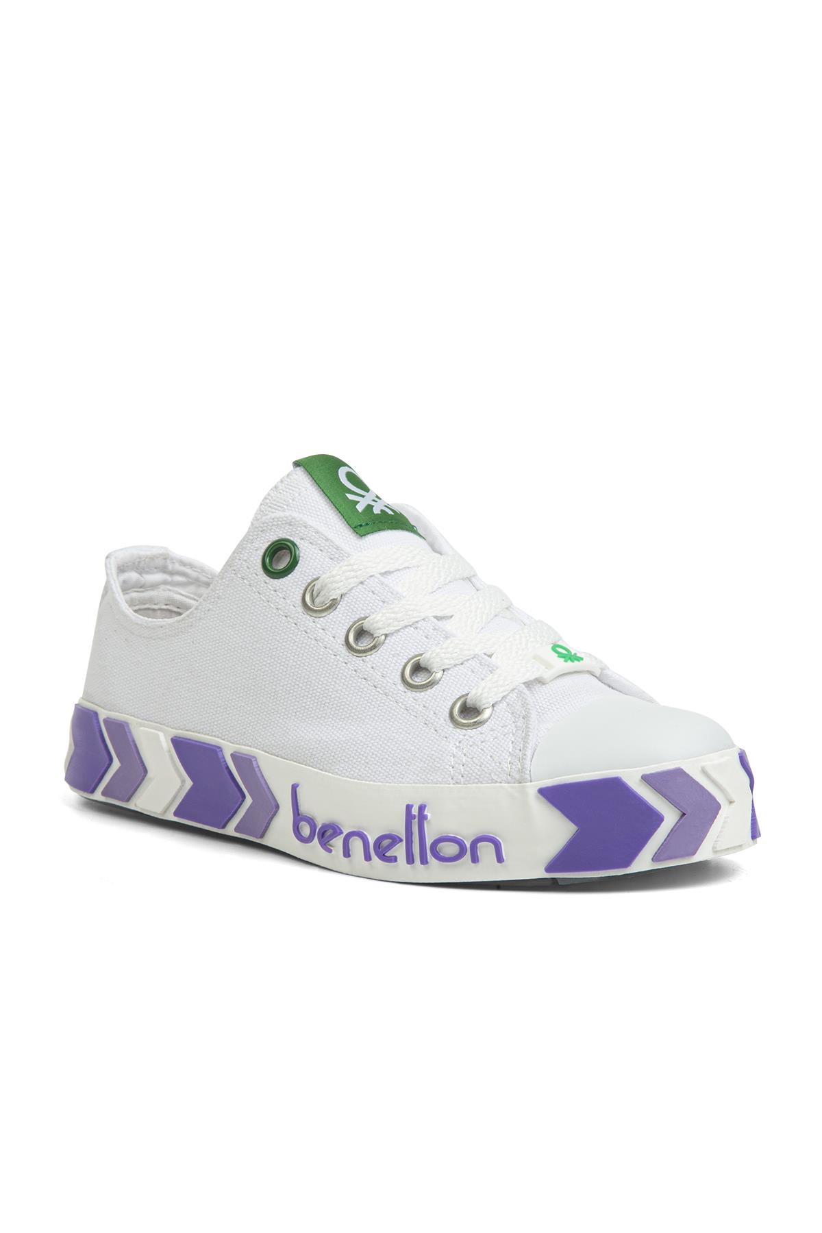 ® | BN-30633-3374 Beyaz Lila - Çocuk Spor Ayakkabı - Görsel 3