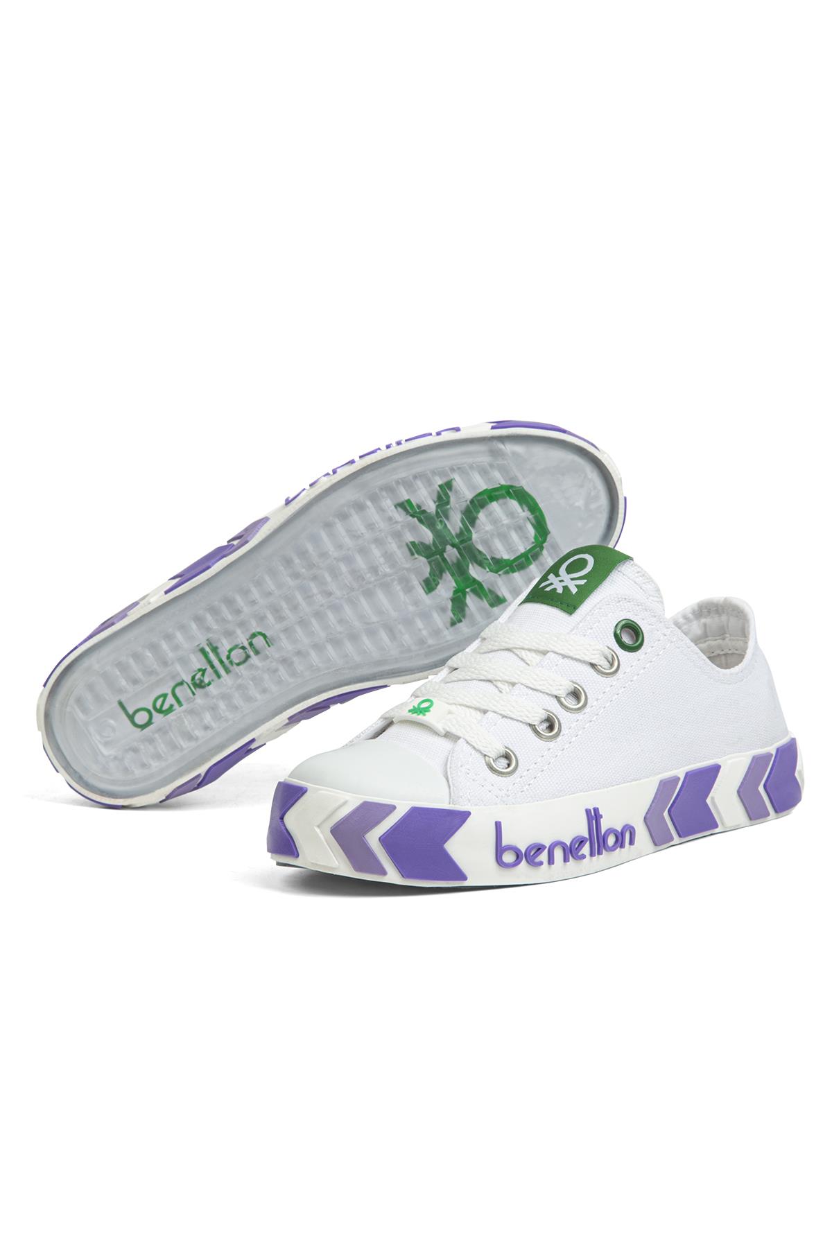 ® | BN-30633-3374 Beyaz Lila - Çocuk Spor Ayakkabı - Görsel 6