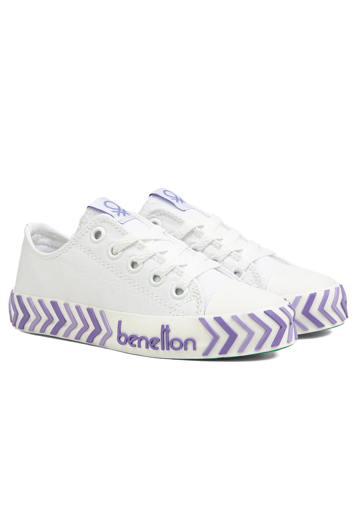 ® | BN-90635-3409 Beyaz Lila - Çocuk Spor Ayakkabı - Görsel 3
