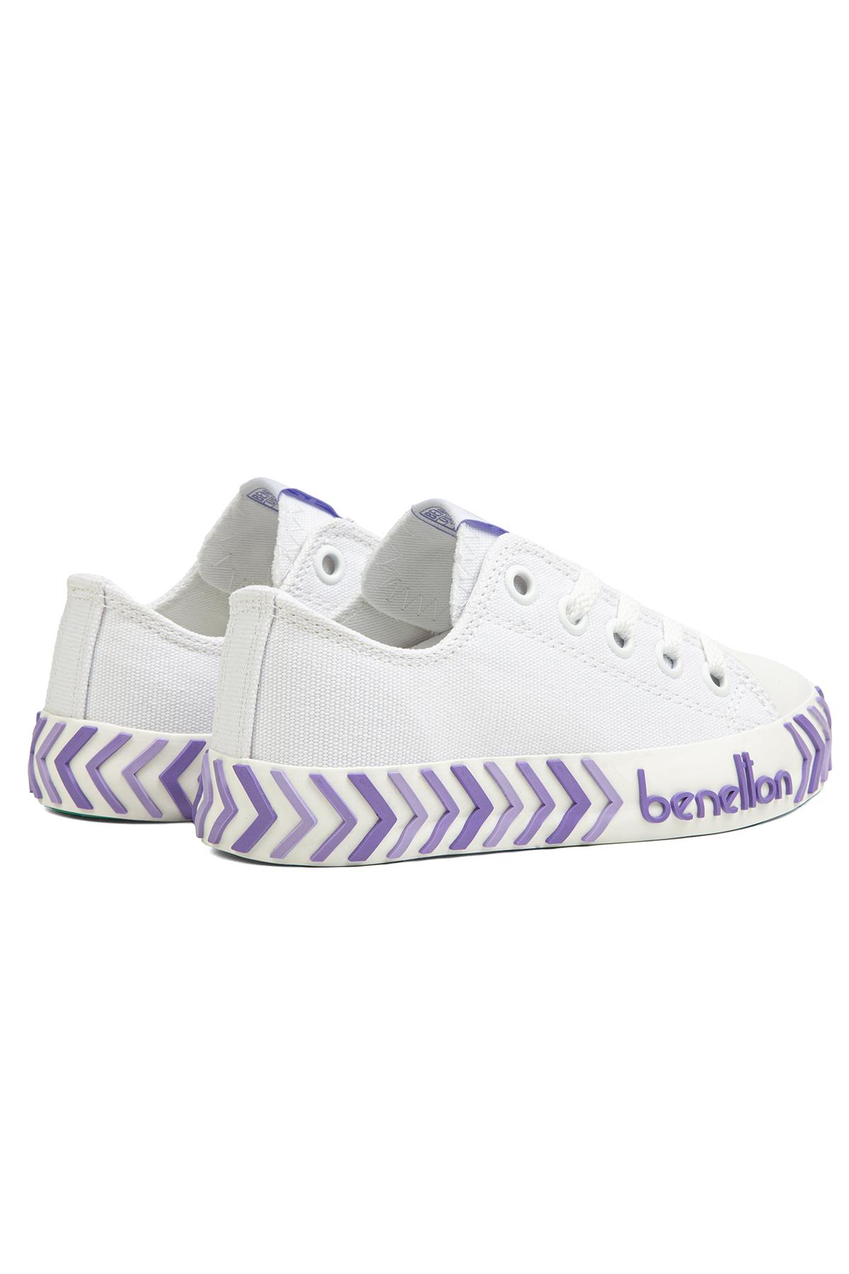® | BN-90635-3409 Beyaz Lila - Çocuk Spor Ayakkabı - Görsel 4