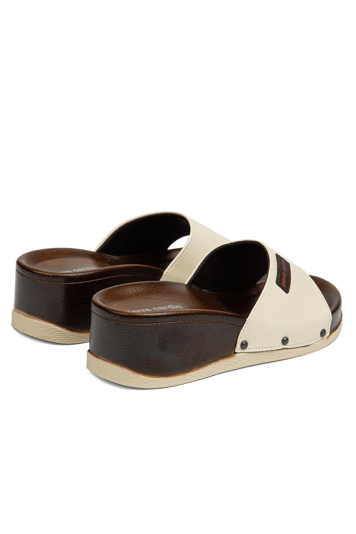 ® | PC-7030-3485 Krem - Kadın Terlik - Görsel 4