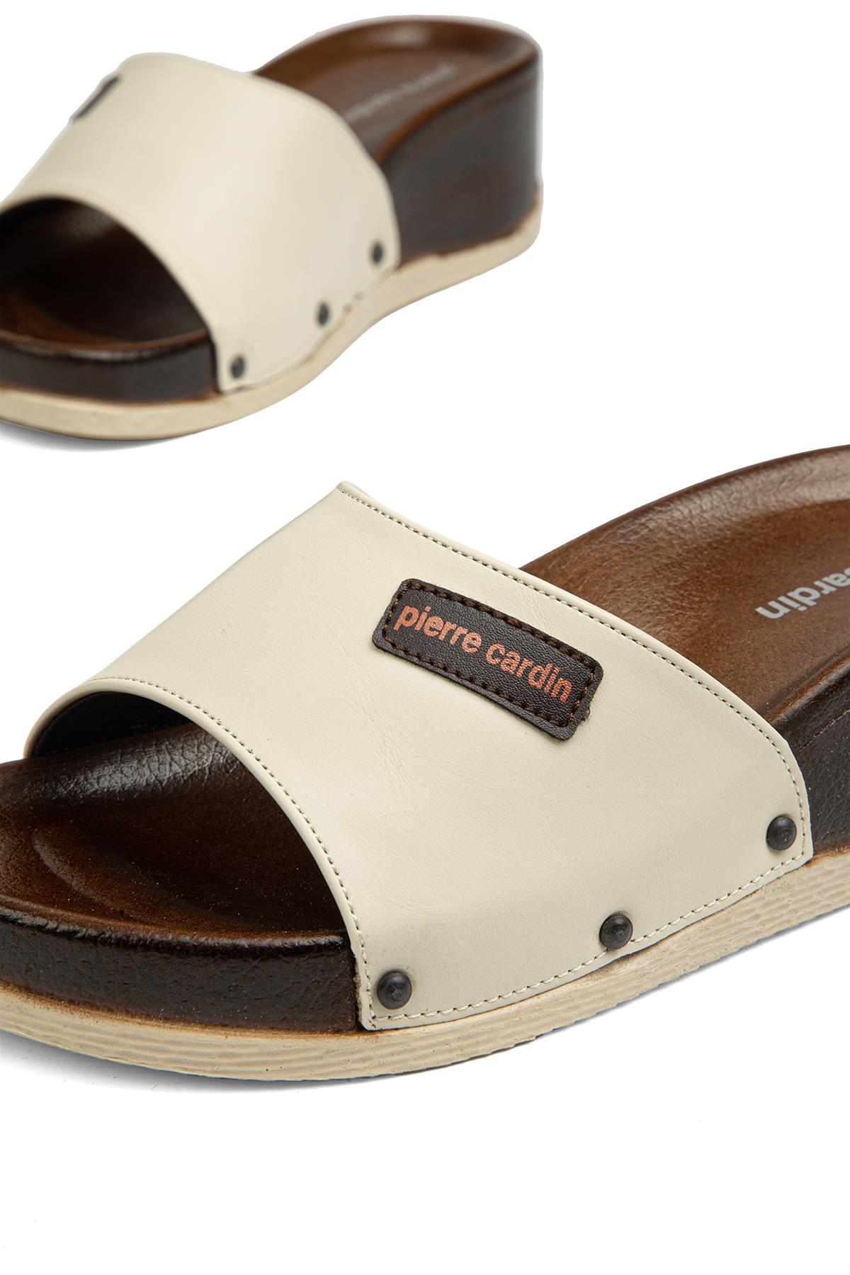 ® | PC-7030-3485 Krem - Kadın Terlik - Görsel 5