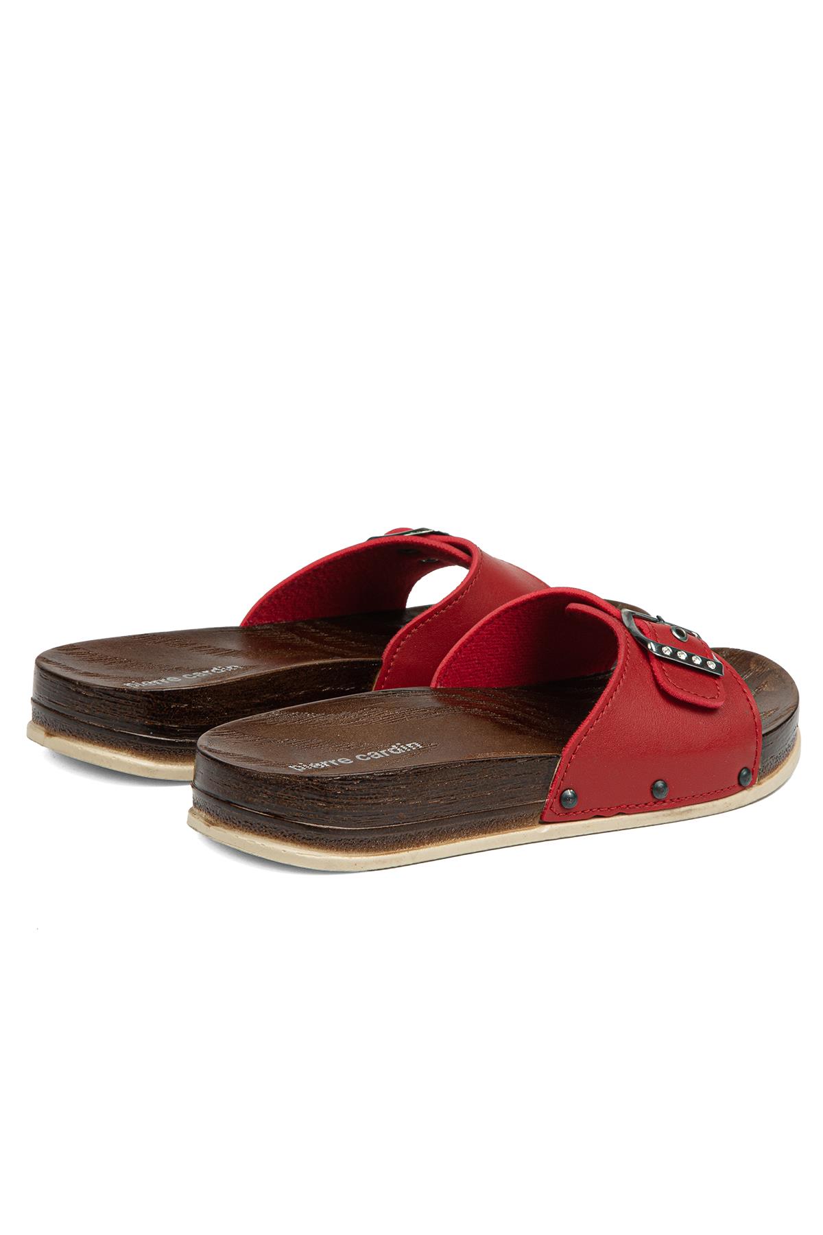 ® | PC-7026-3485 Kirmizi - Kadın Terlik - Görsel 4