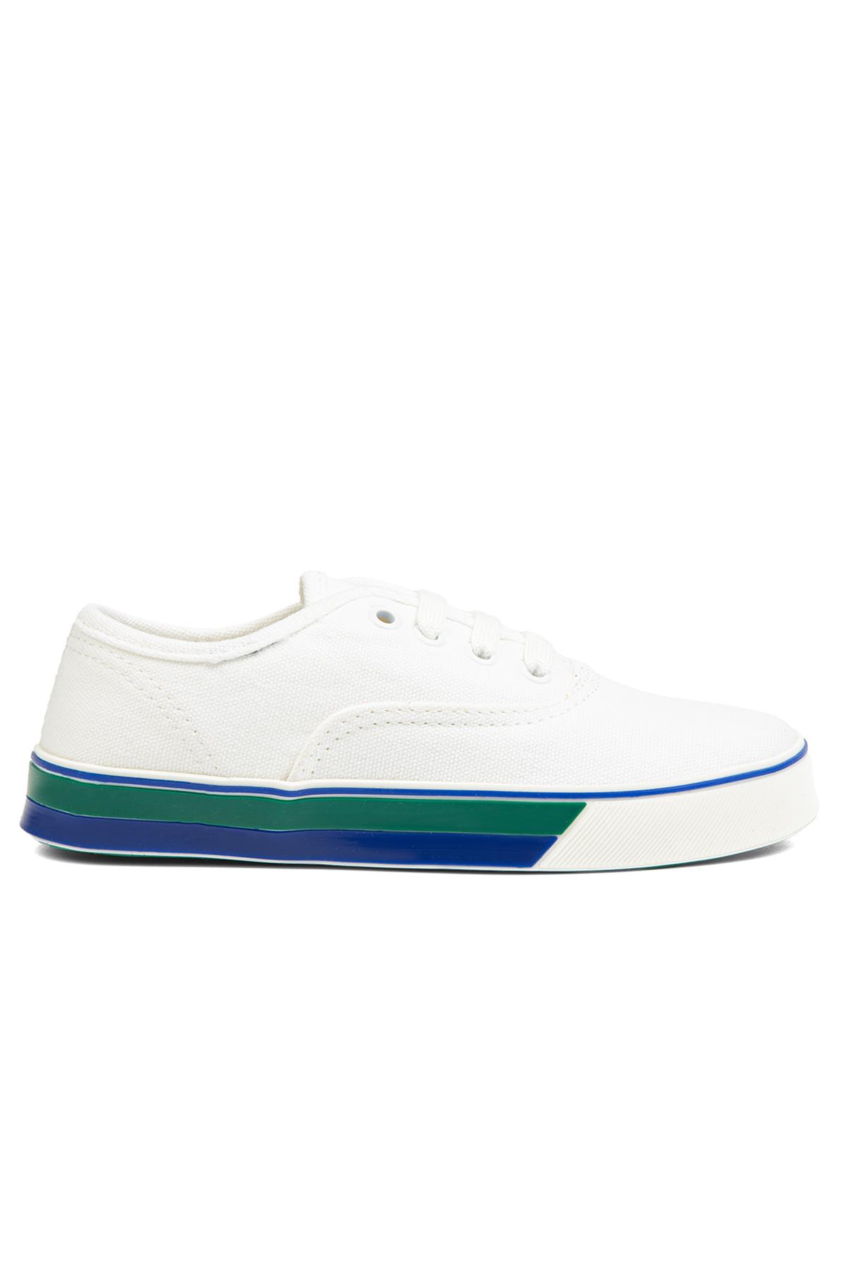 ® |BN-30957- 3570 Beyaz Yeşil - Çocuk Spor Ayakkabı - Görsel 2