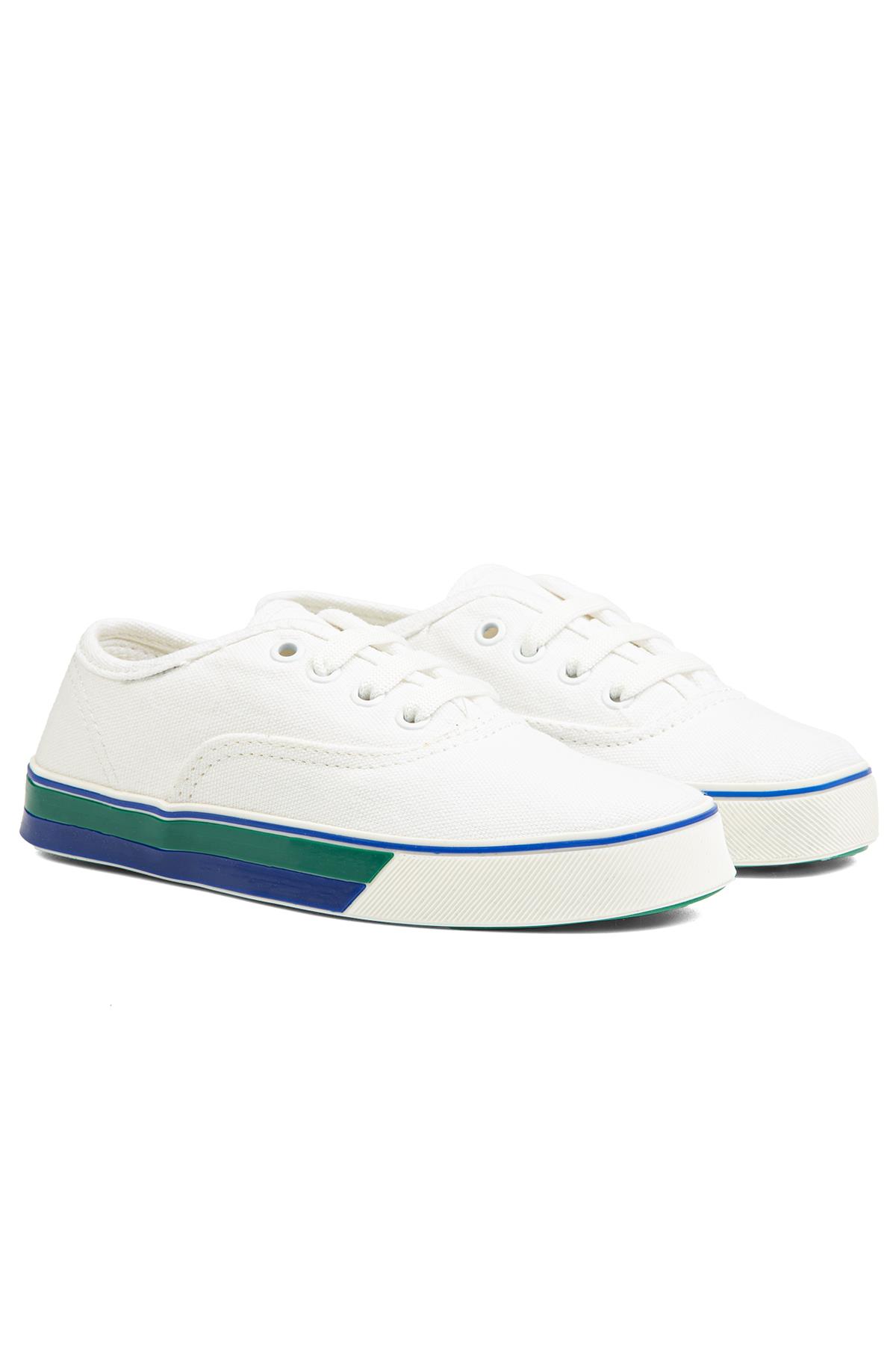 ® |BN-30957- 3570 Beyaz Yeşil - Çocuk Spor Ayakkabı - Görsel 3