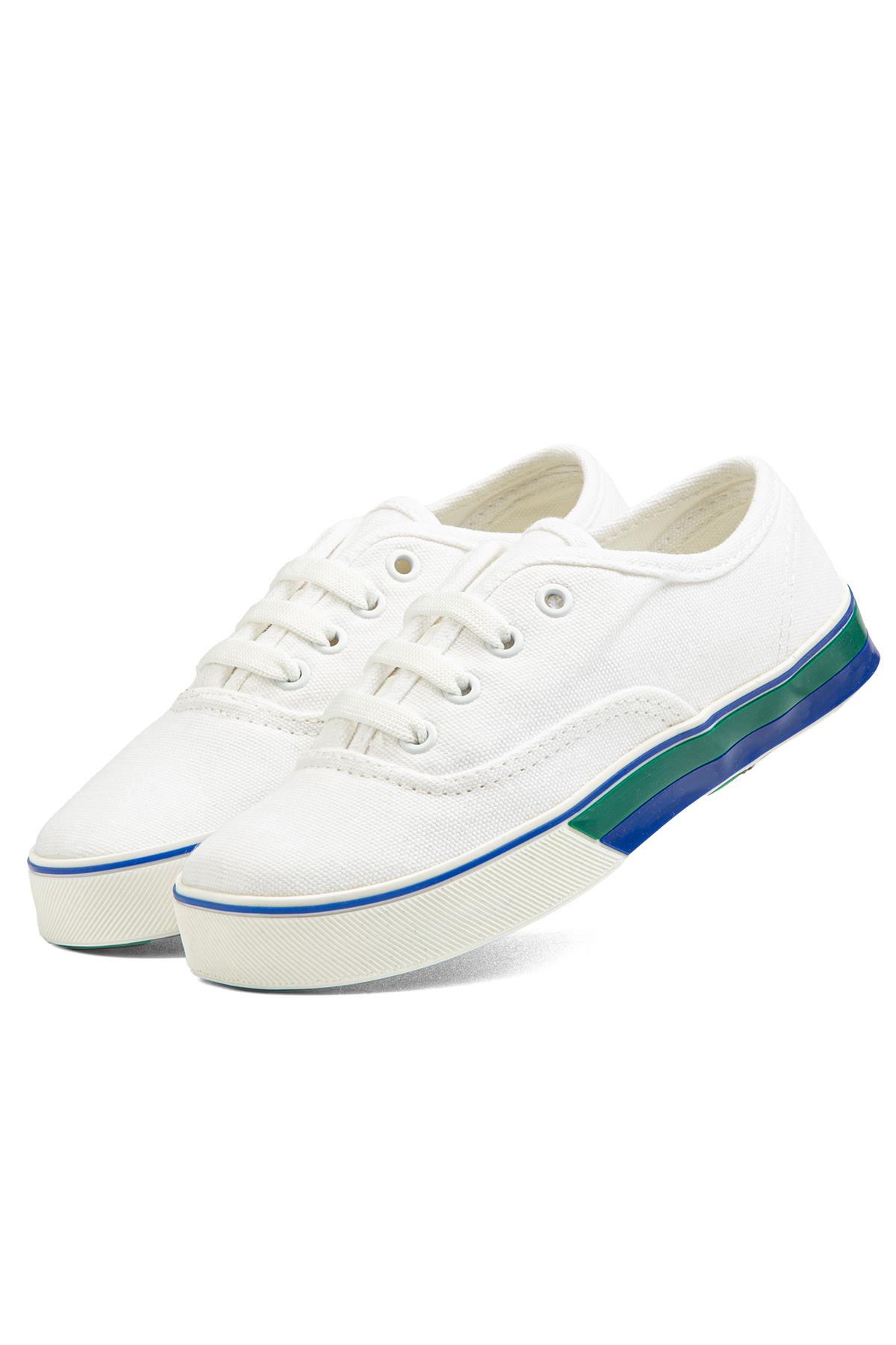 ® |BN-30957- 3570 Beyaz Yeşil - Çocuk Spor Ayakkabı - Görsel 5