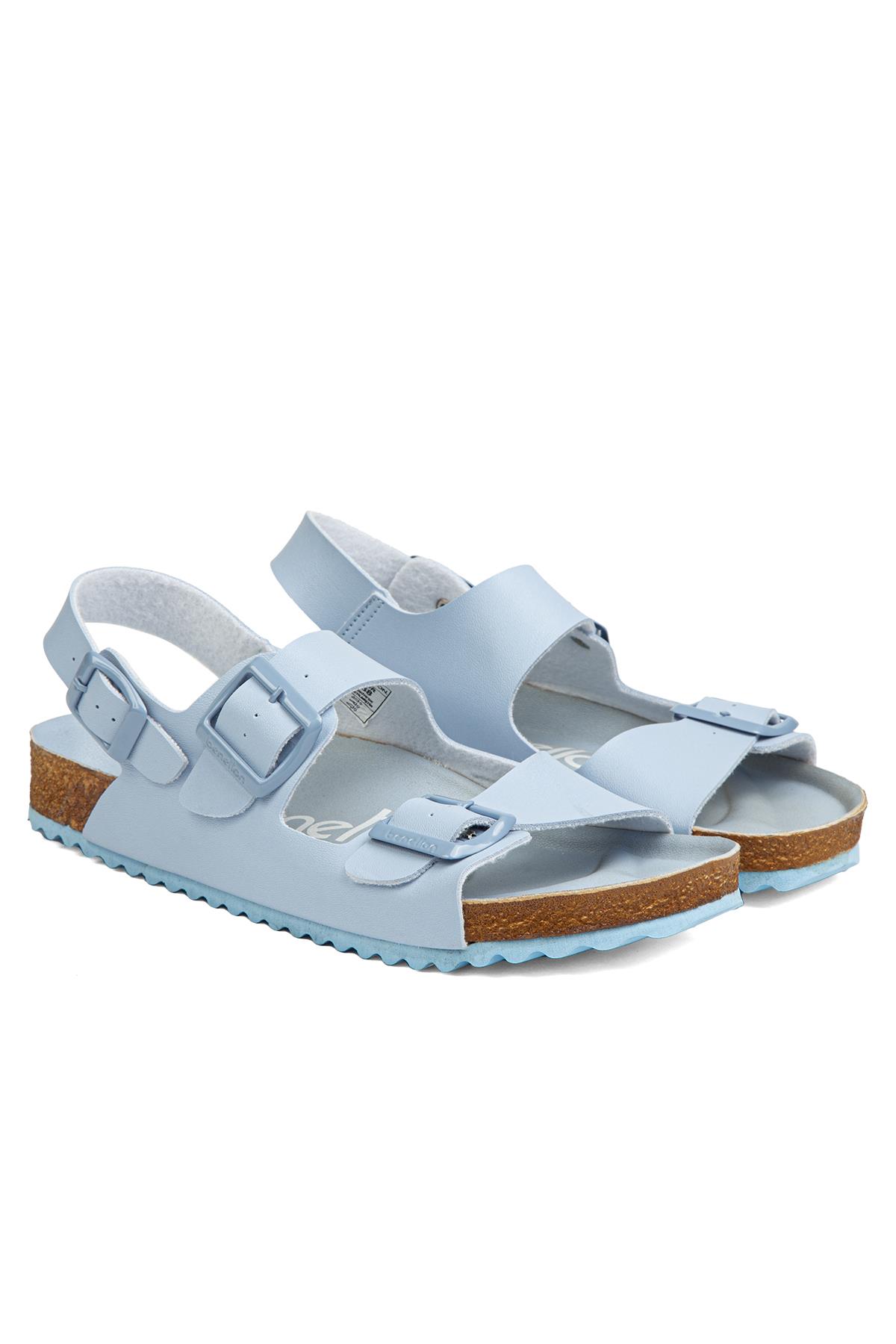 ® | BN-1222- Acik Mavi - Kadın Sandalet - Görsel 4