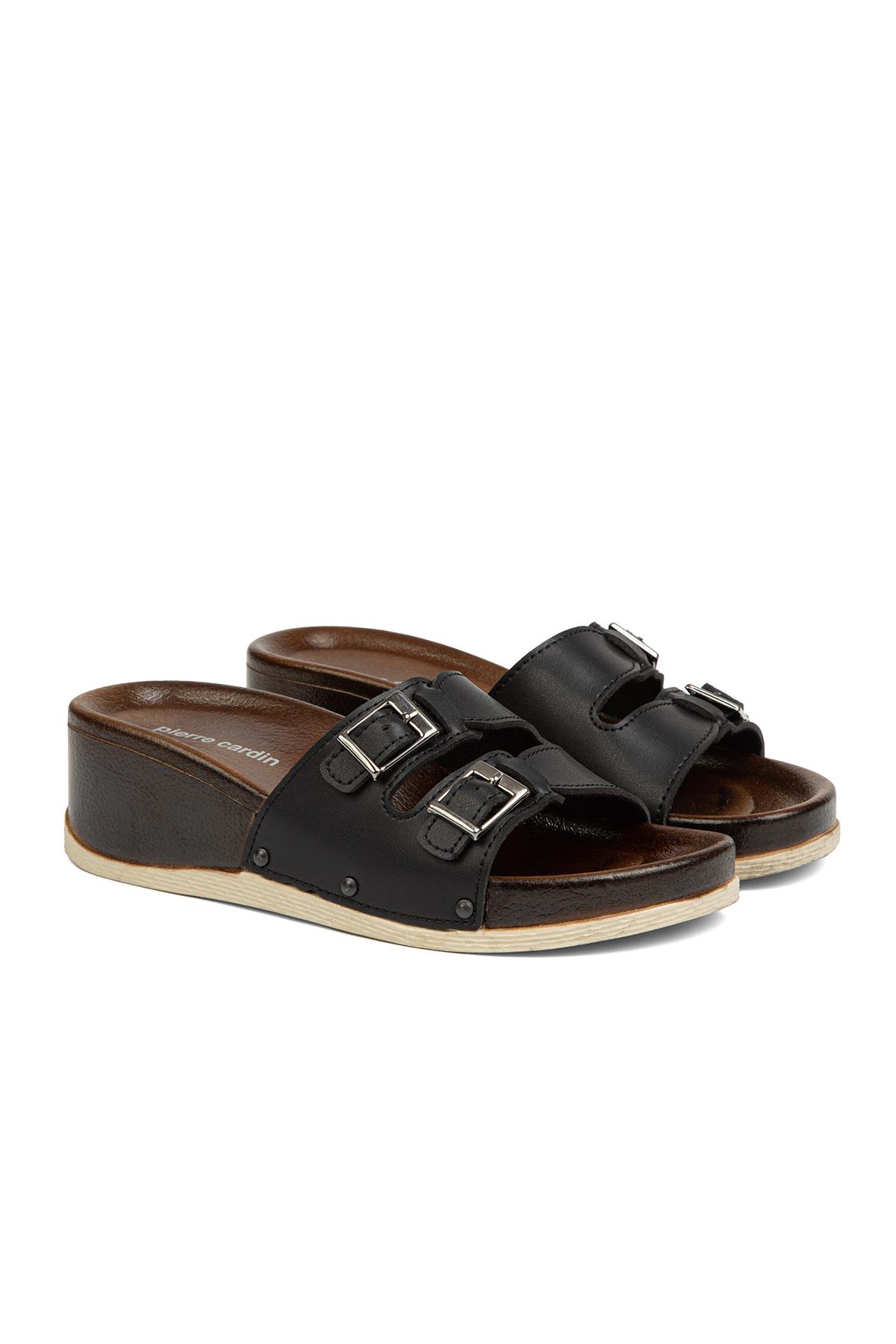 ® | PC-7020-3485 Siyah - Kadın Terlik - Görsel 3