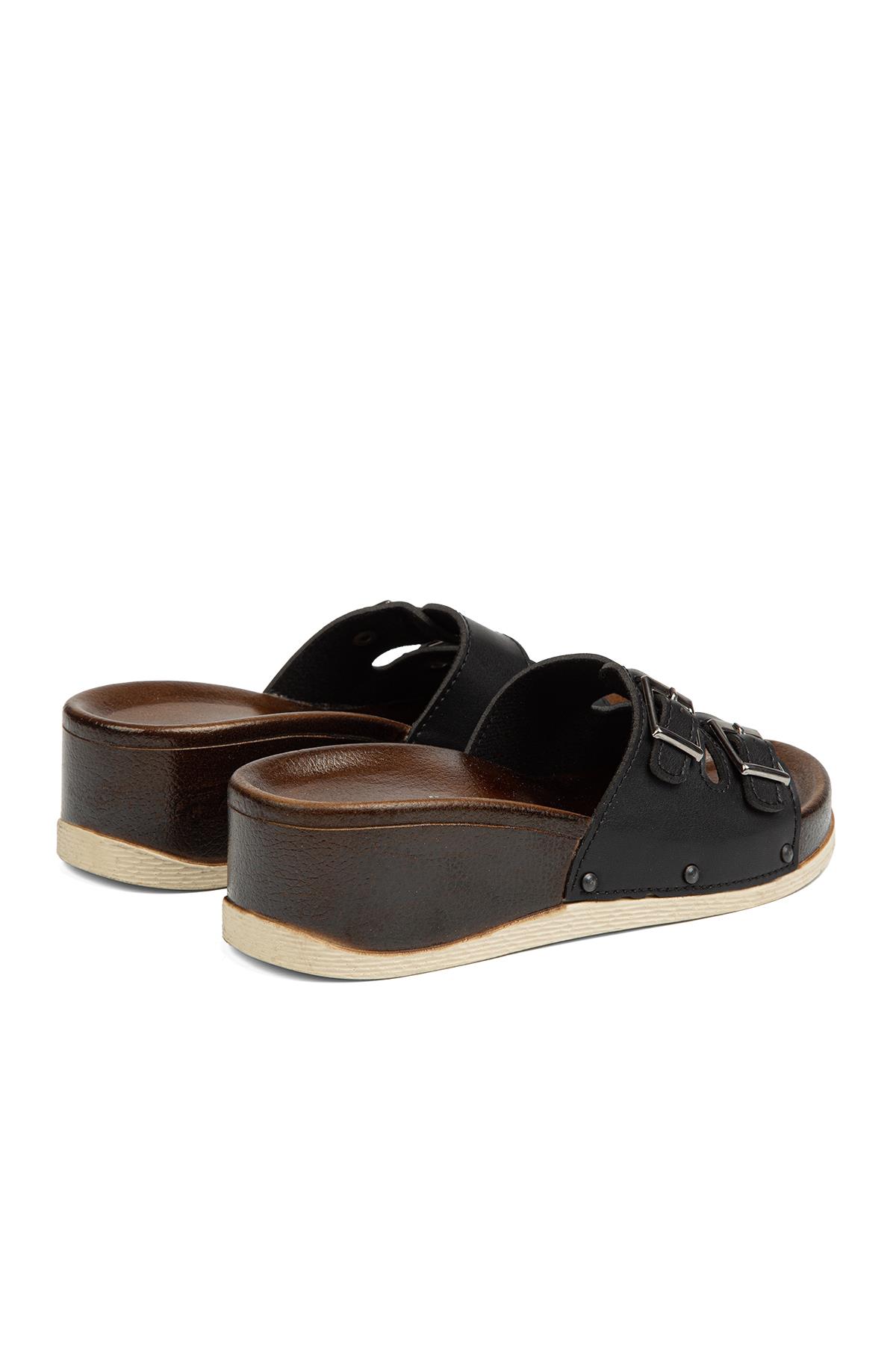 ® | PC-7020-3485 Siyah - Kadın Terlik - Görsel 4