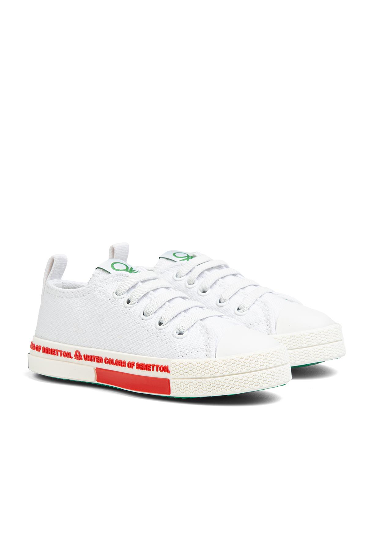 ® | BN-30978- Beyaz Kirmizi - Çocuk Spor Ayakkabı - Görsel 4