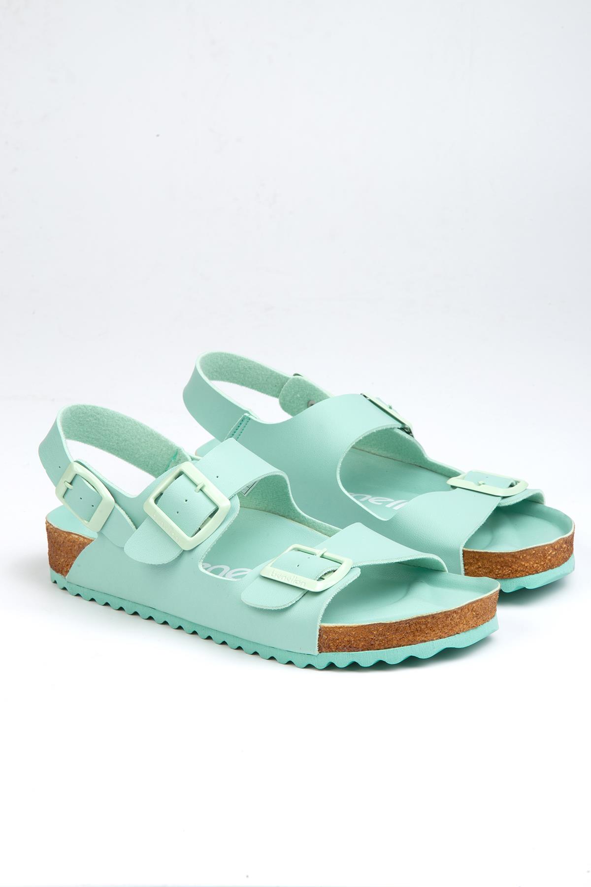 ® | BN-1222- 3489 Acik Yesil - Kadın Sandalet - Görsel 3