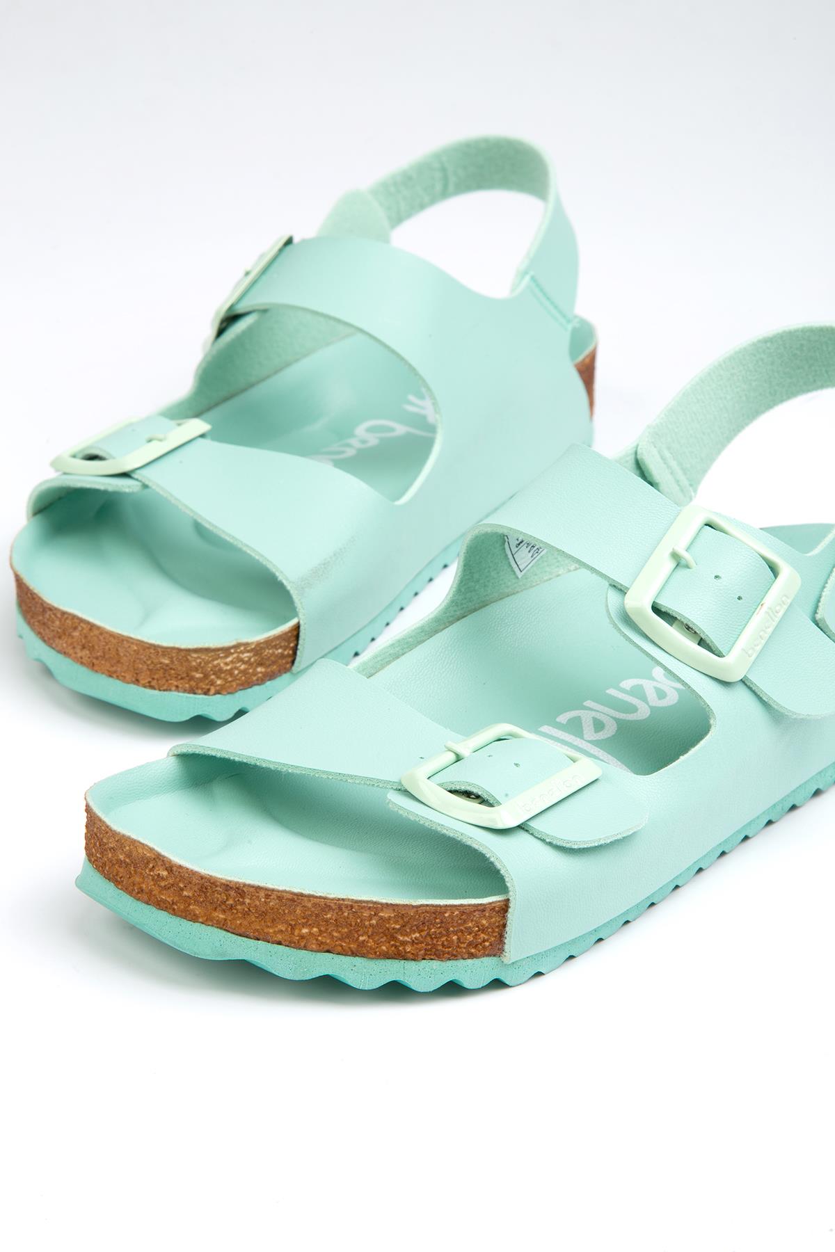 ® | BN-1222- 3489 Acik Yesil - Kadın Sandalet - Görsel 5