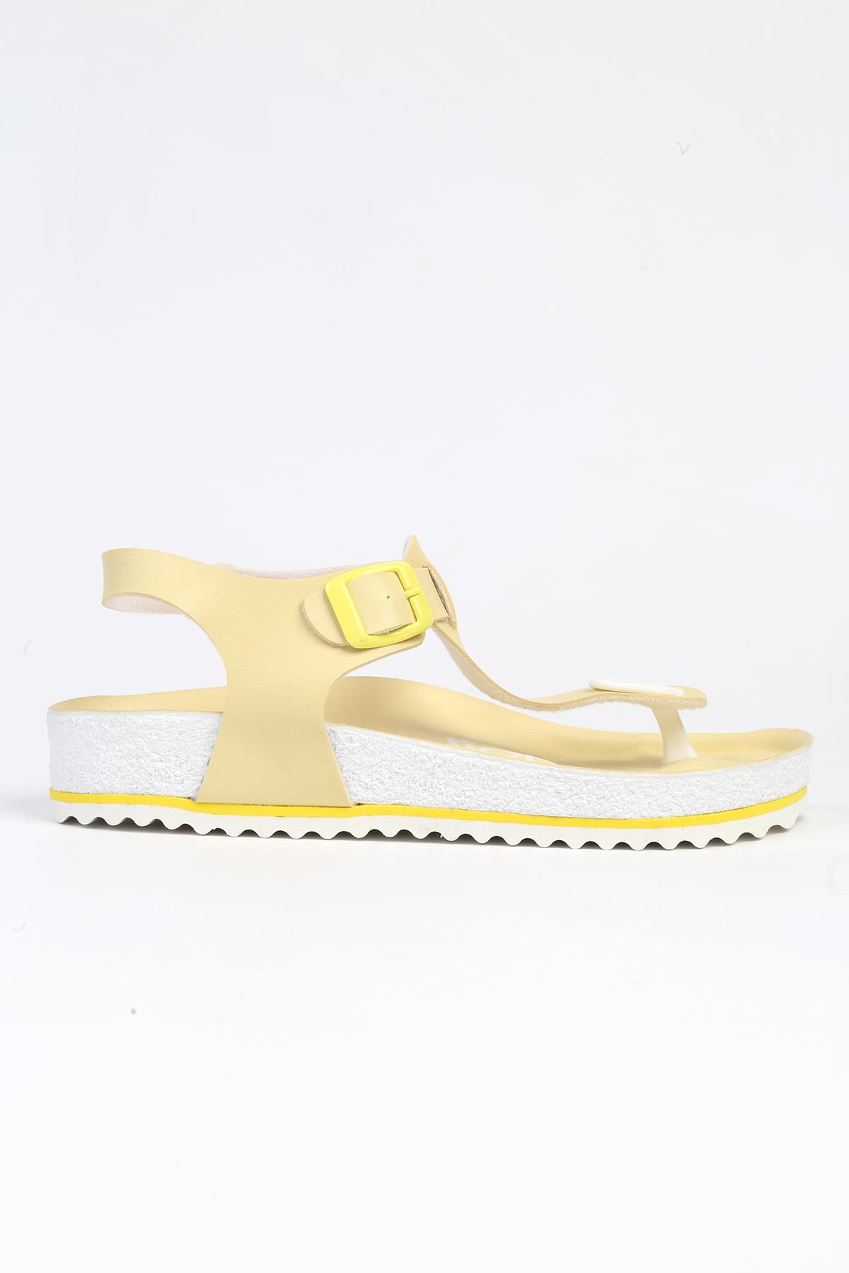 ® | BN-1319 - 3489 Sari - Kadın Sandalet - Görsel 2