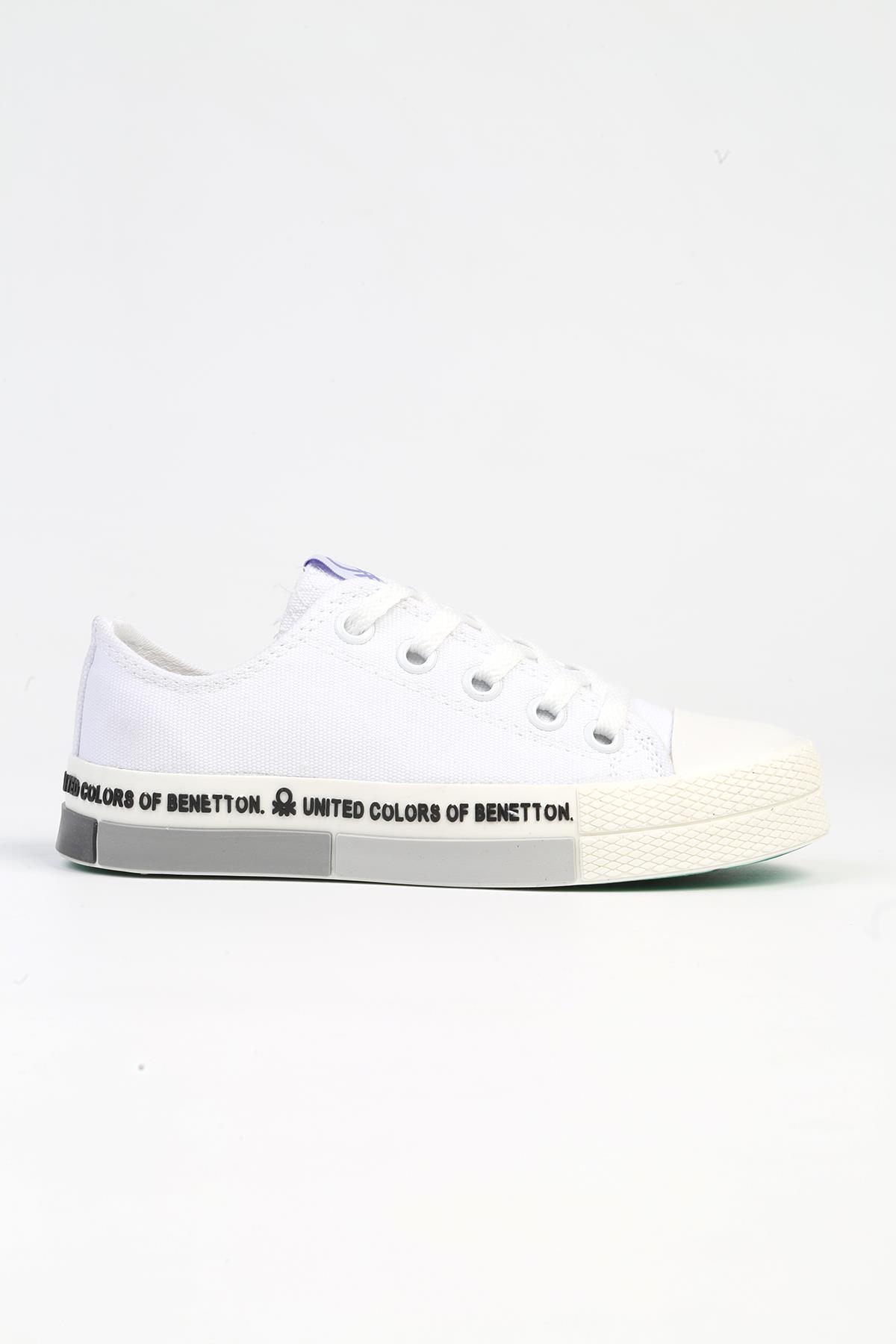 ® | BN-70019 - 3409 Beyaz Lila-Çocuk Spor Ayakkabı - Görsel 2