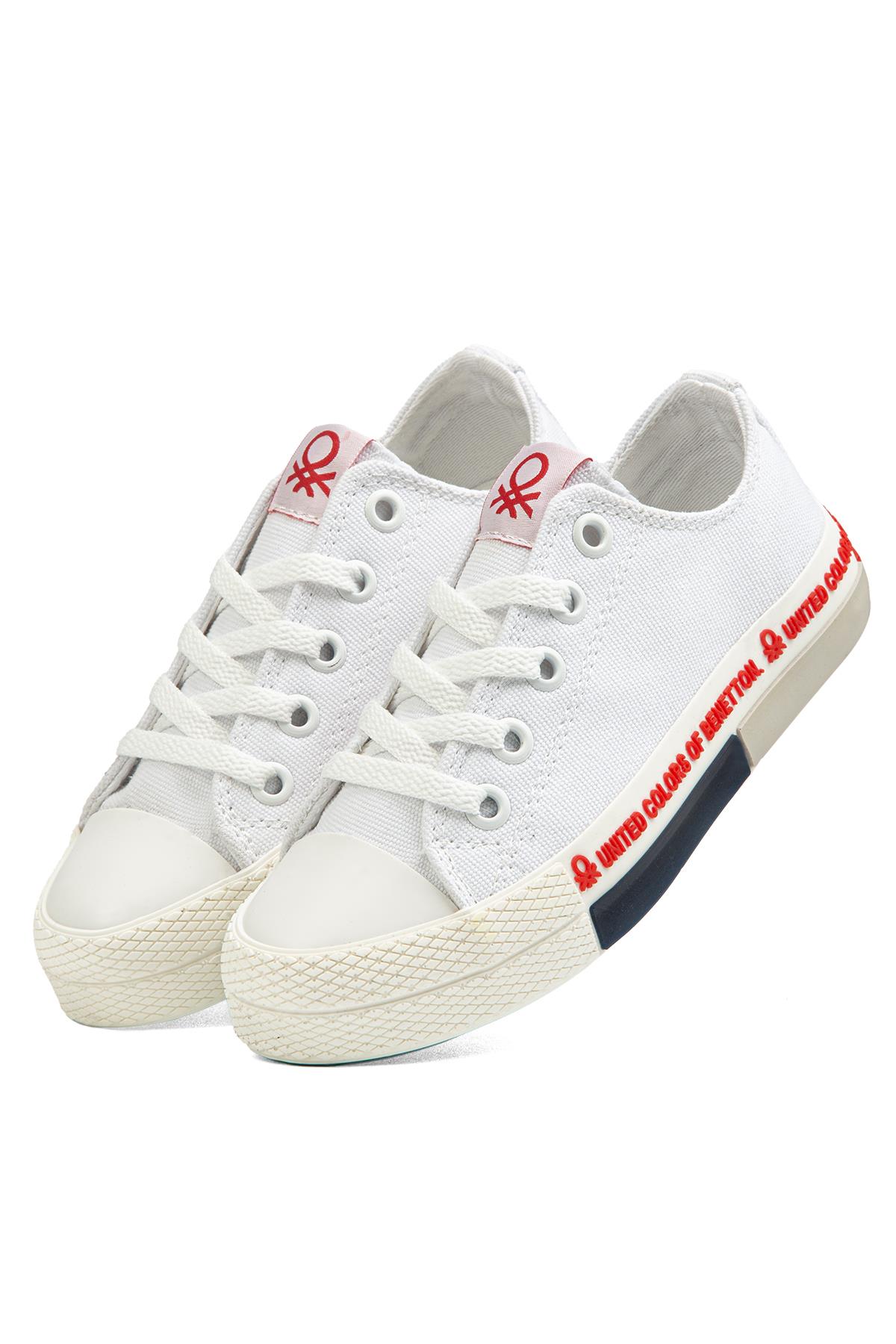 ®| BN-70019 - Beyaz Kirmizi - Çocuk Spor Ayakkabı - Görsel 5