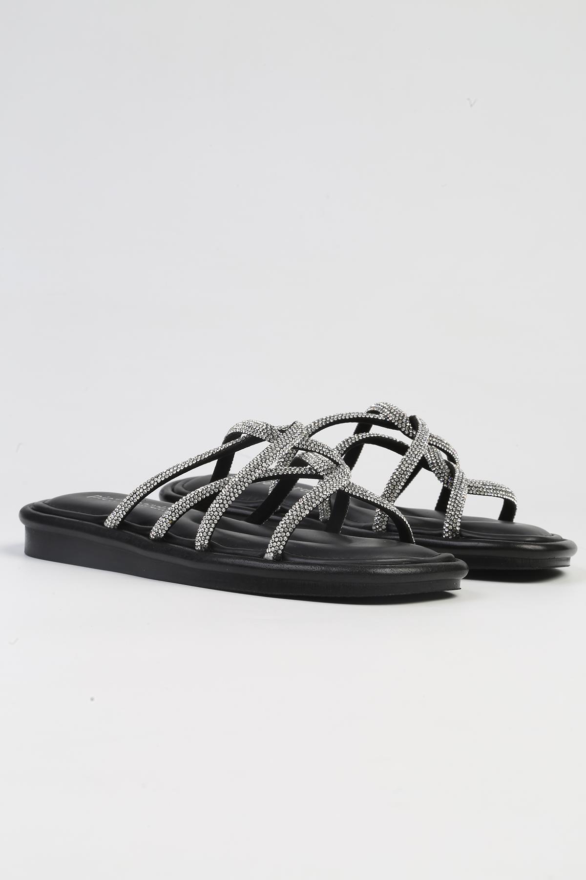 ® | PC-5104-3891 Siyah-Kadın Terlik - Görsel 3