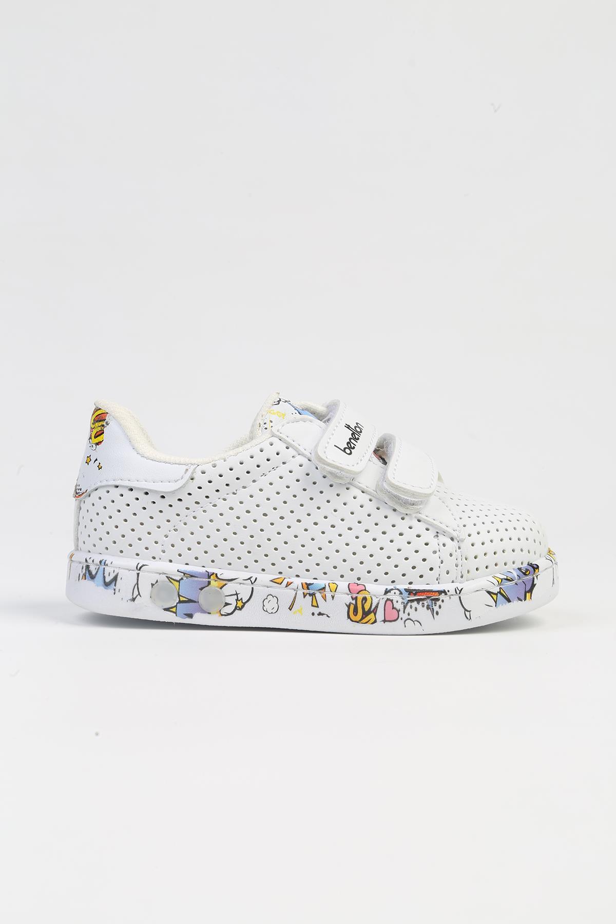 ® | BN-31517 - 2158 Beyaz-Çocuk Spor Ayakkabı - Görsel 2