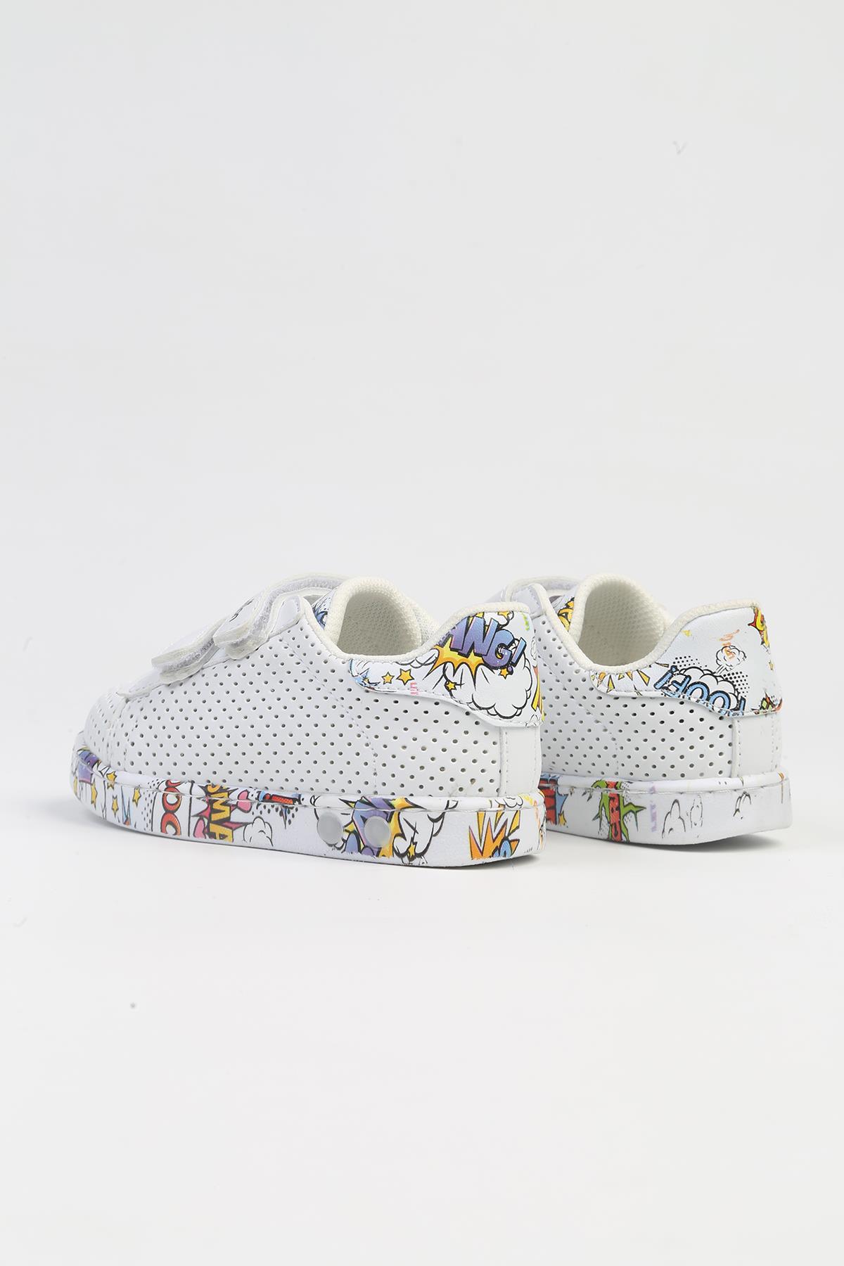 ® | BN-31517 - 2158 Beyaz-Çocuk Spor Ayakkabı - Görsel 4