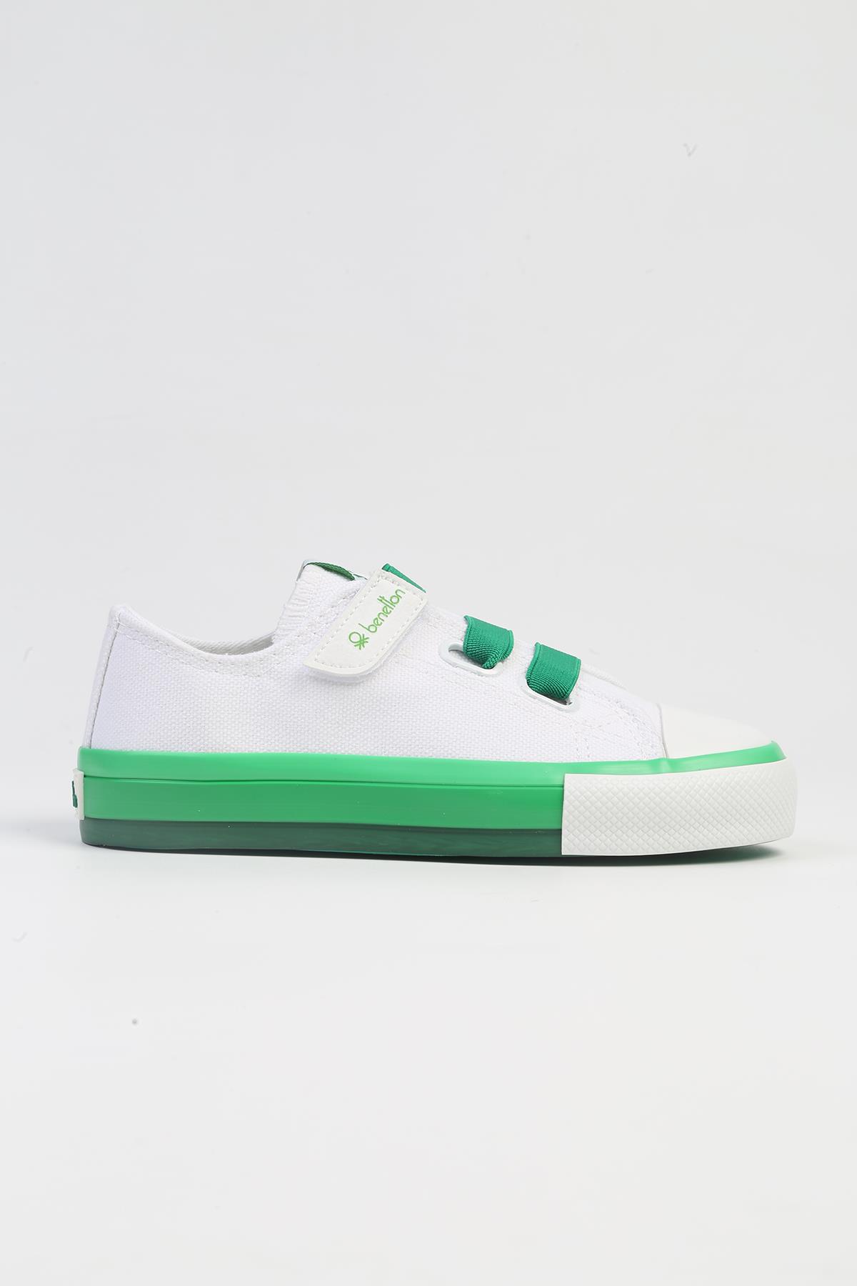 ® | BN-30977- 3394 Beyaz Yesil-Çocuk Spor Ayakkabı - Görsel 2