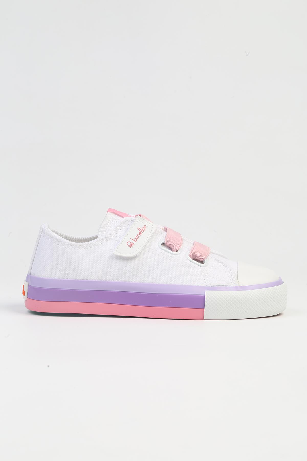 ® | BN-30977- 3394 Beyaz Pudra-Çocuk Spor Ayakkabı - Görsel 2