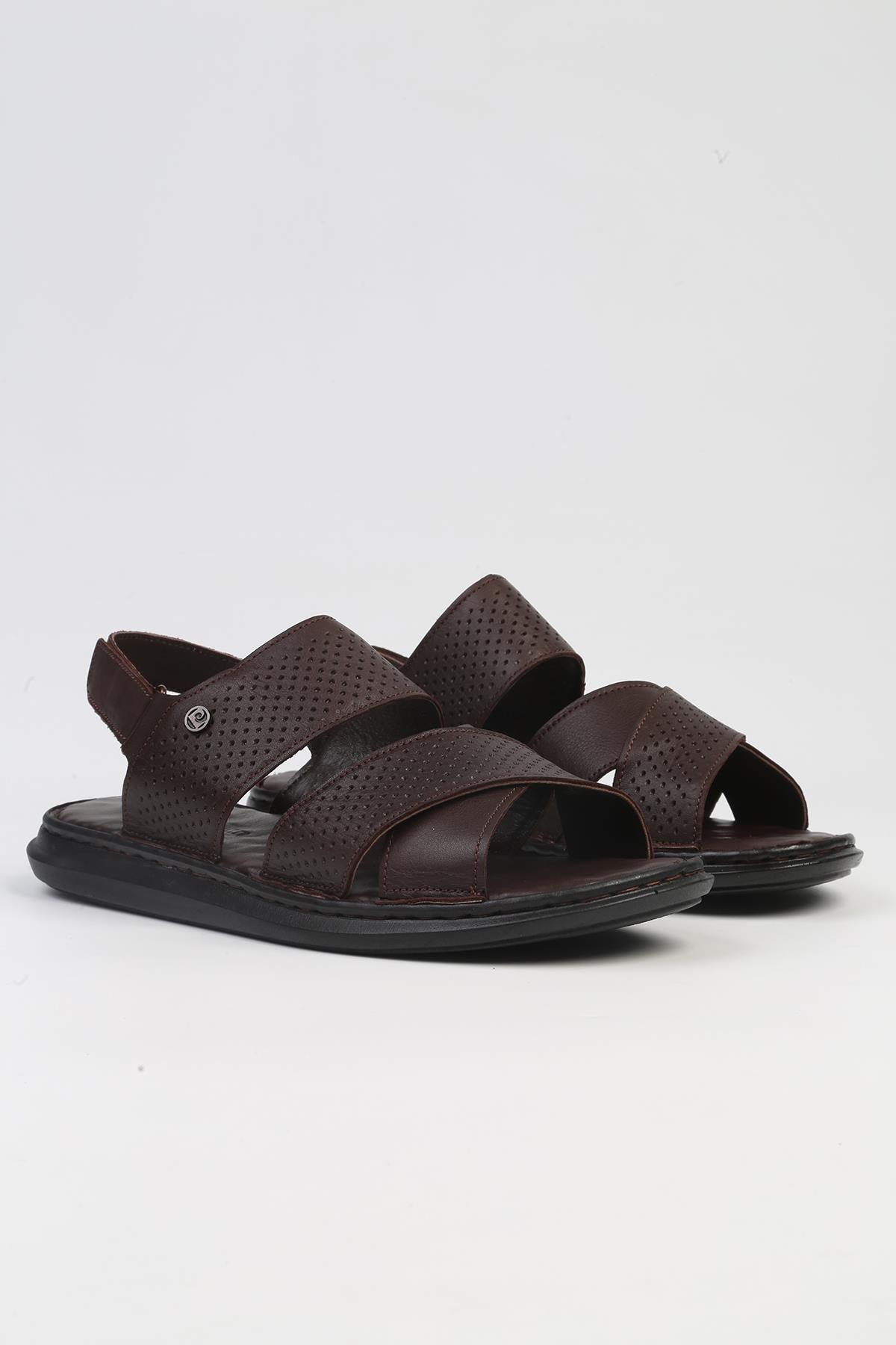 ® | PC-5124-3892 Kahve-Erkek Sandalet - Görsel 3
