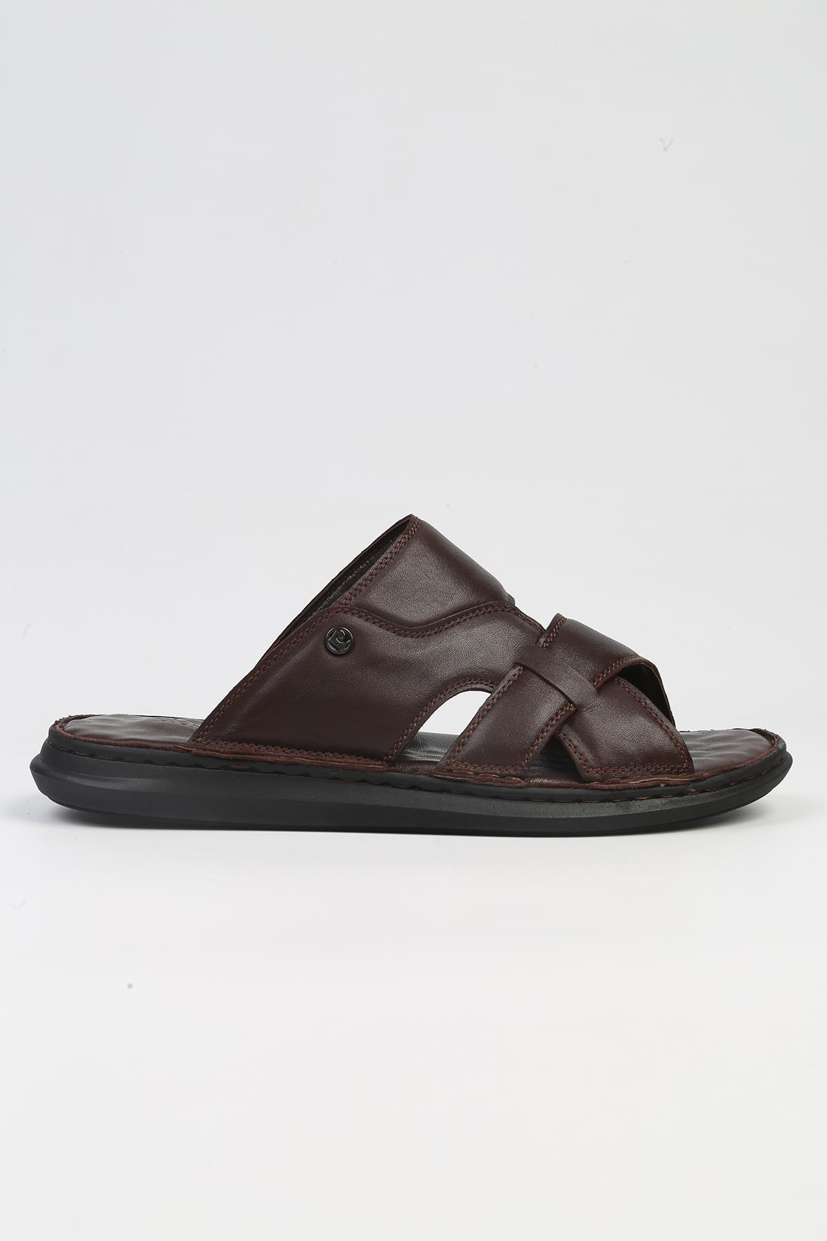 ® | PC-5117-3892 Kahve-Erkek Terlik - Görsel 2