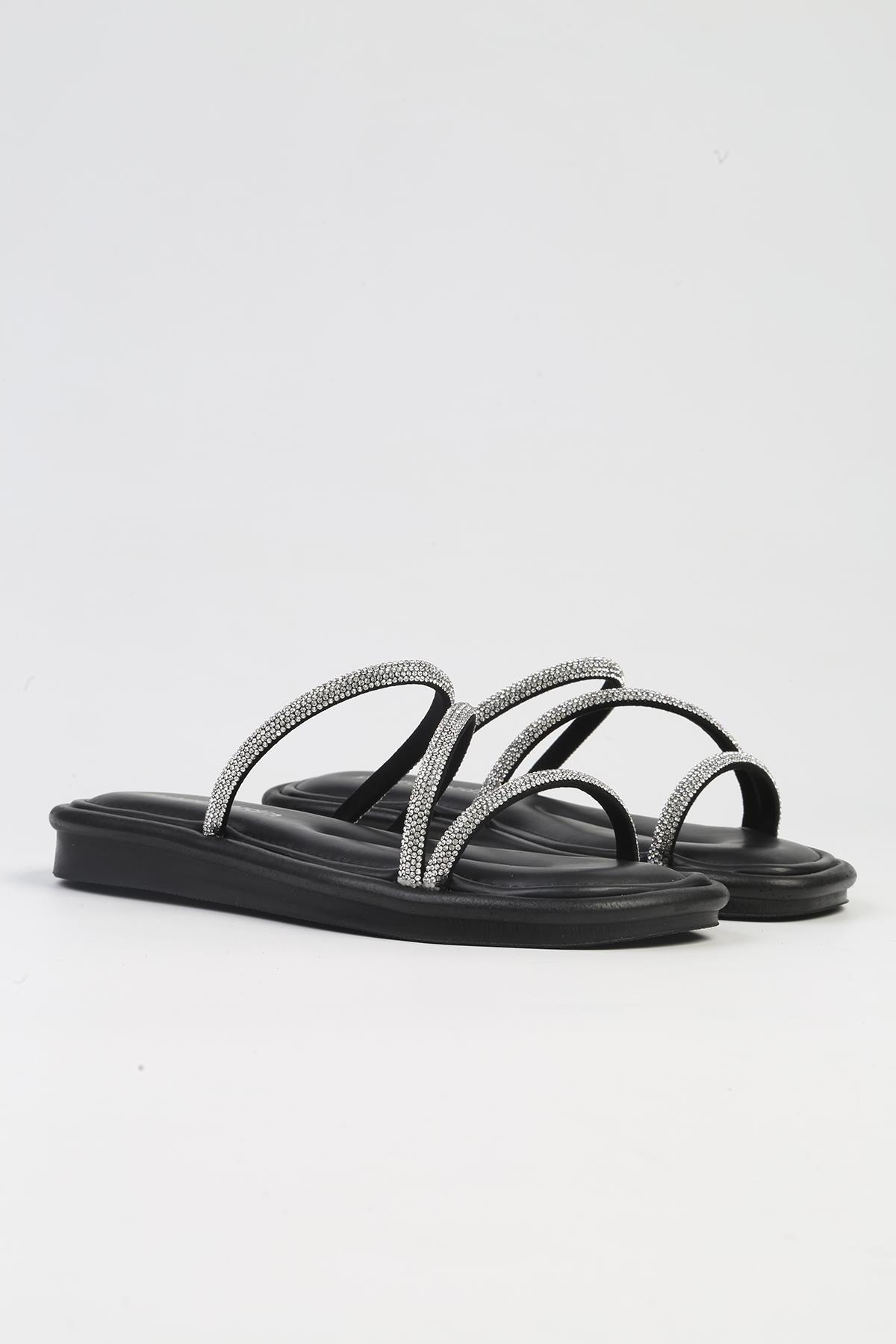 ® | PC-5102-3891 Siyah-Kadın Terlik - Görsel 3