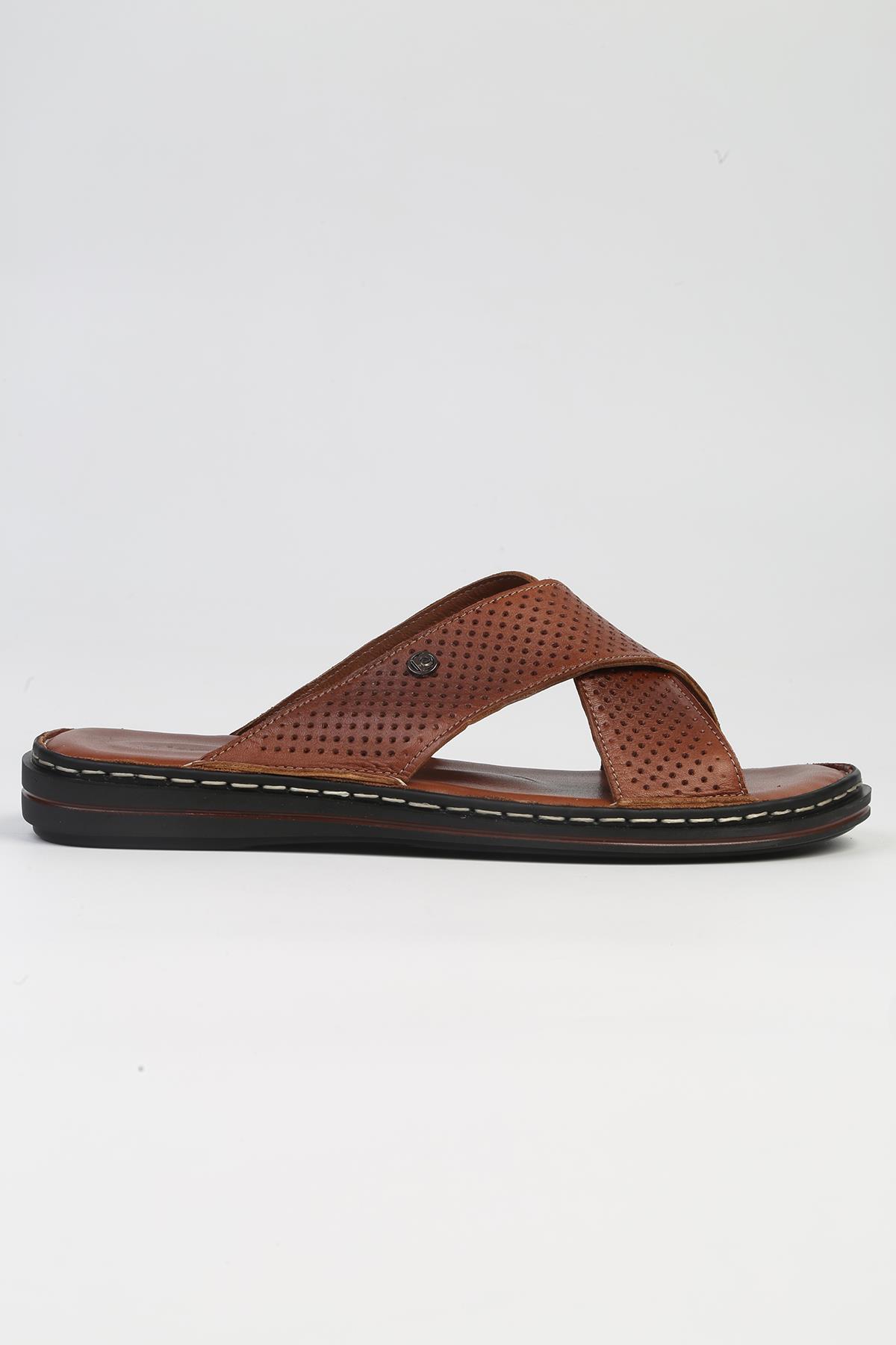 ® | PC-5107-3892 Taba - Erkek Terlik - Görsel 2