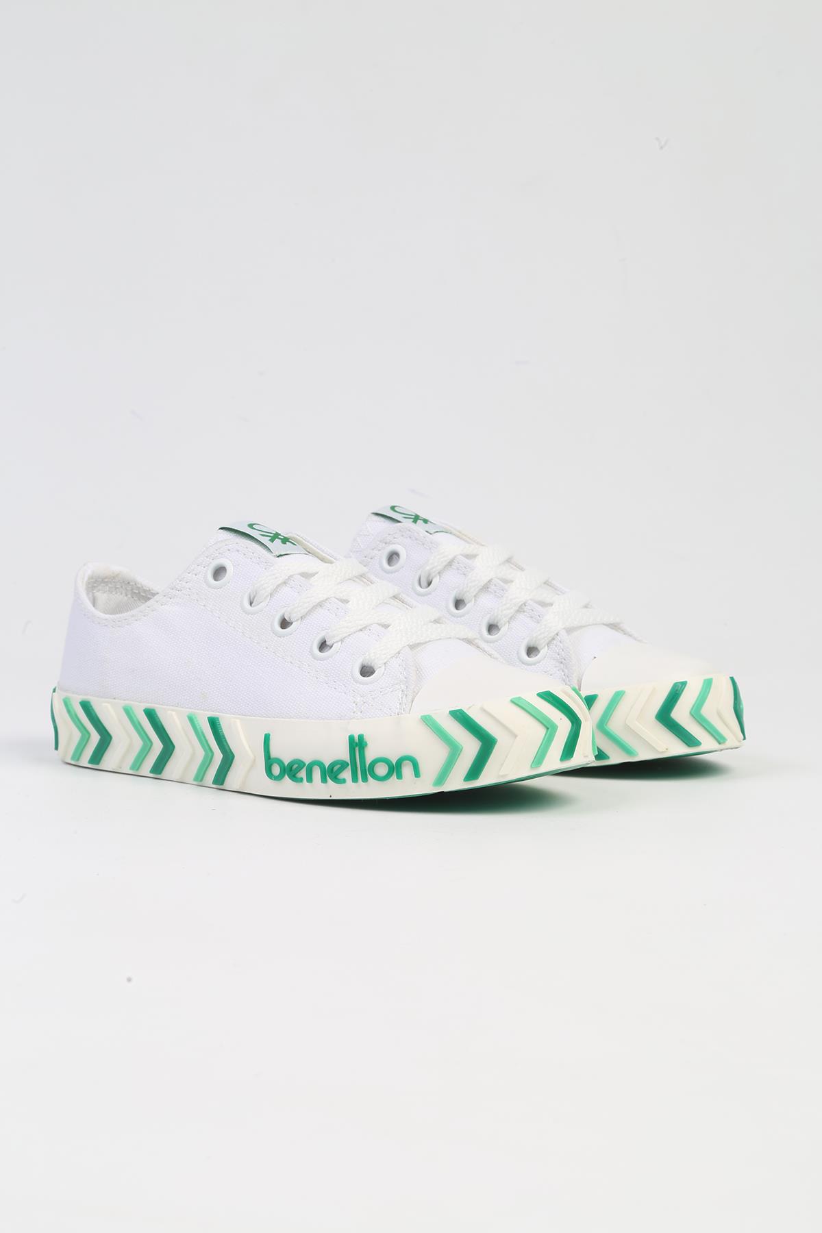 ® | BN-30635-3409 Beyaz Yesil-Çocuk Spor Ayakkabı - Görsel 3