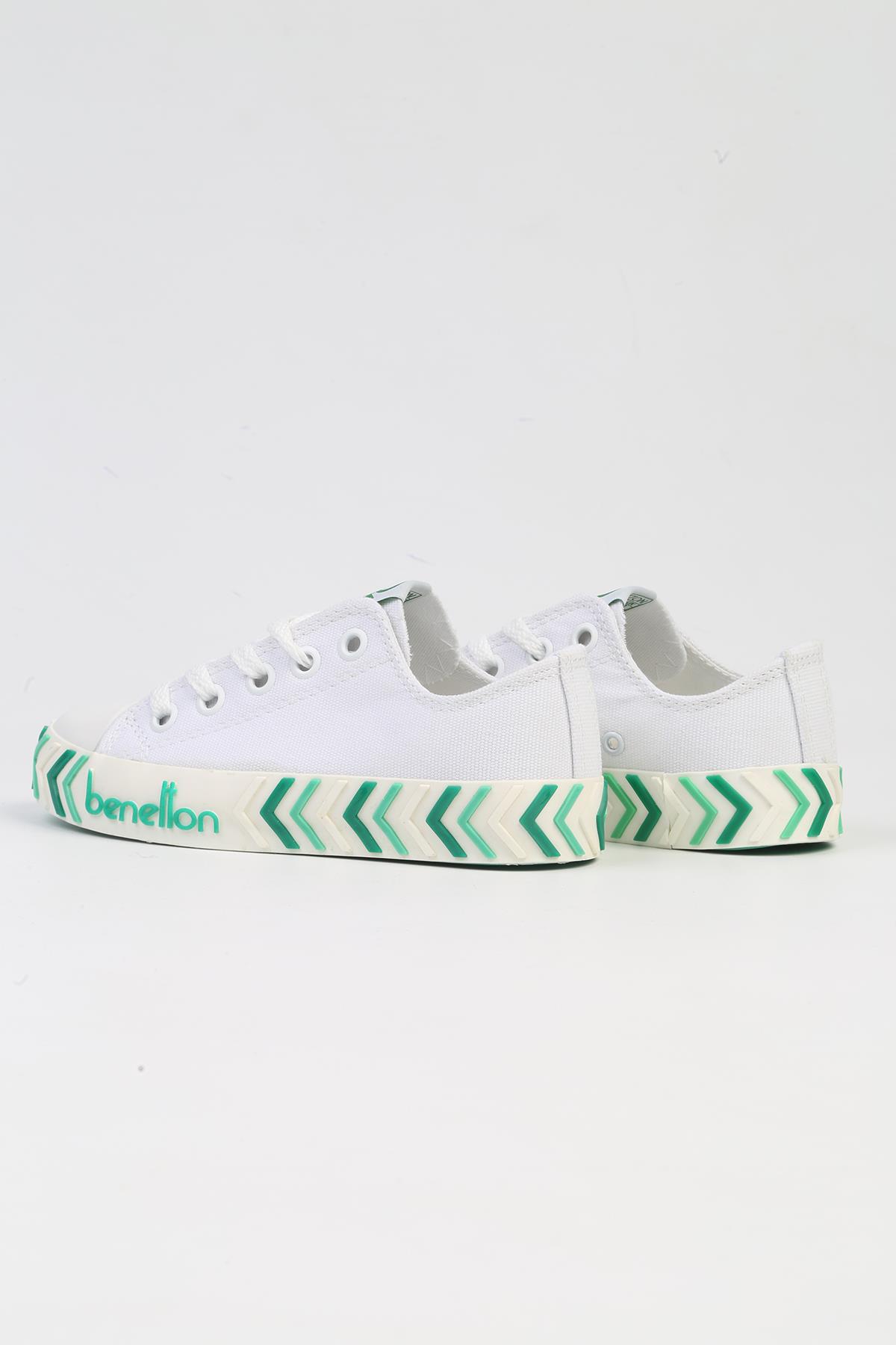 ® | BN-30635-3409 Beyaz Yesil-Çocuk Spor Ayakkabı - Görsel 4