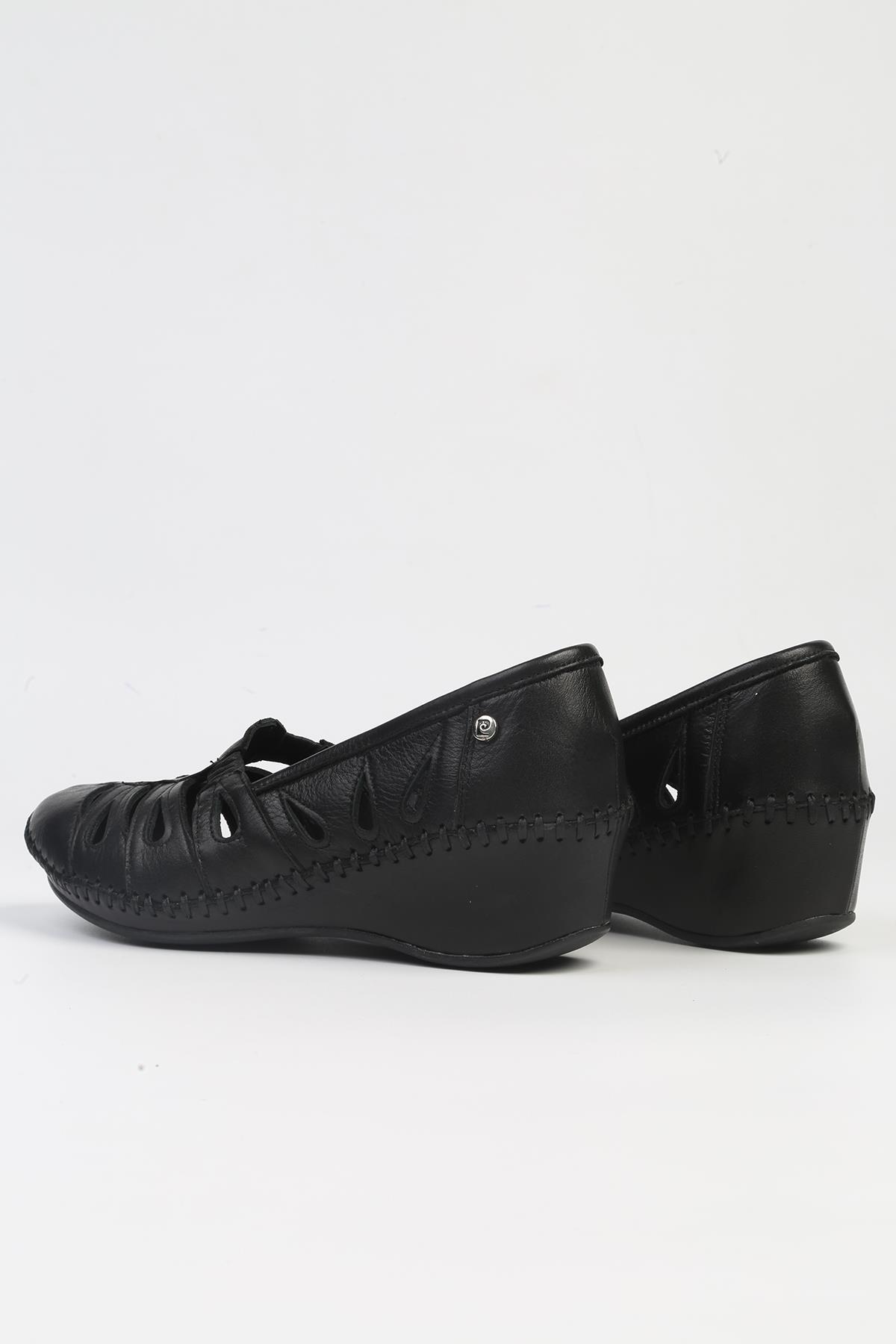 ® | PC-53022- 3963 Siyah-Kadın Topuklu Günlük Ayakkabı - Görsel 4