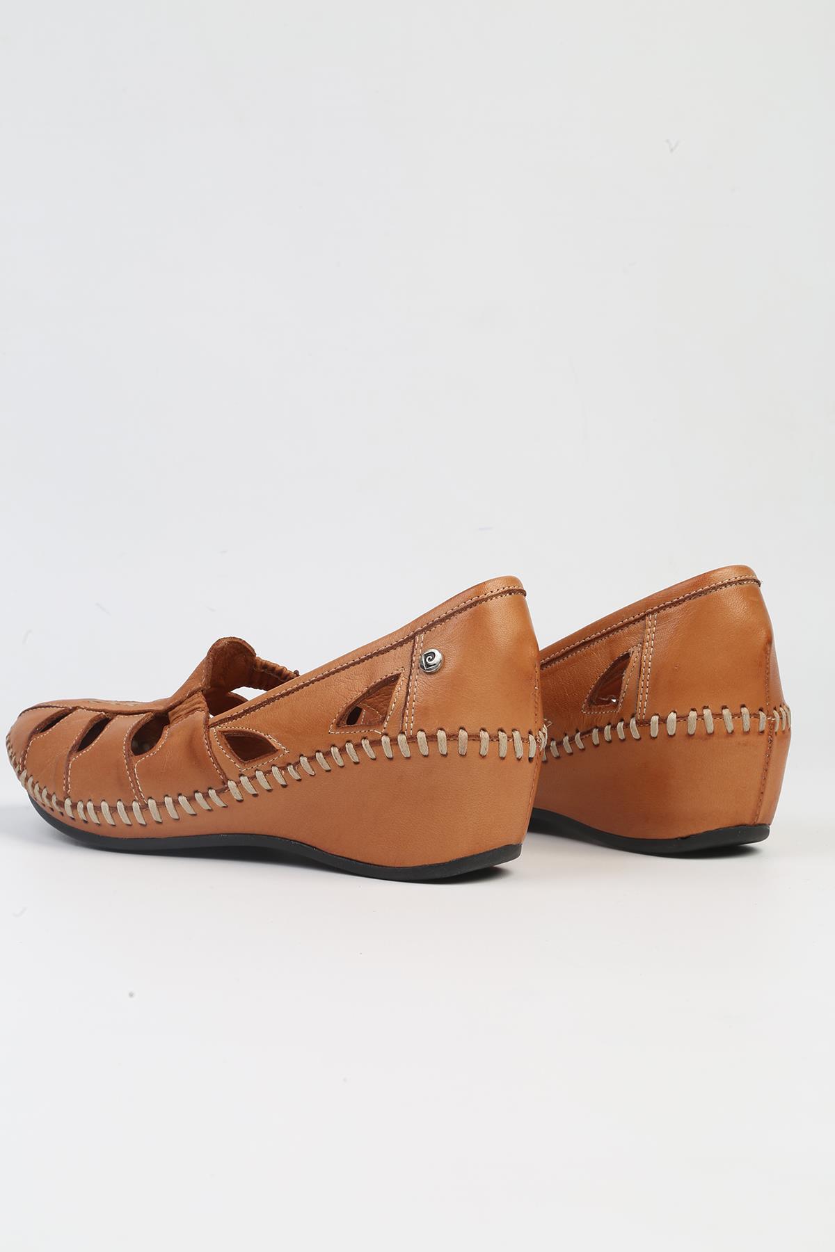 ® | PC-53023- 3963 Taba-Kadın Topuklu Günlük Ayakkabı - Görsel 4